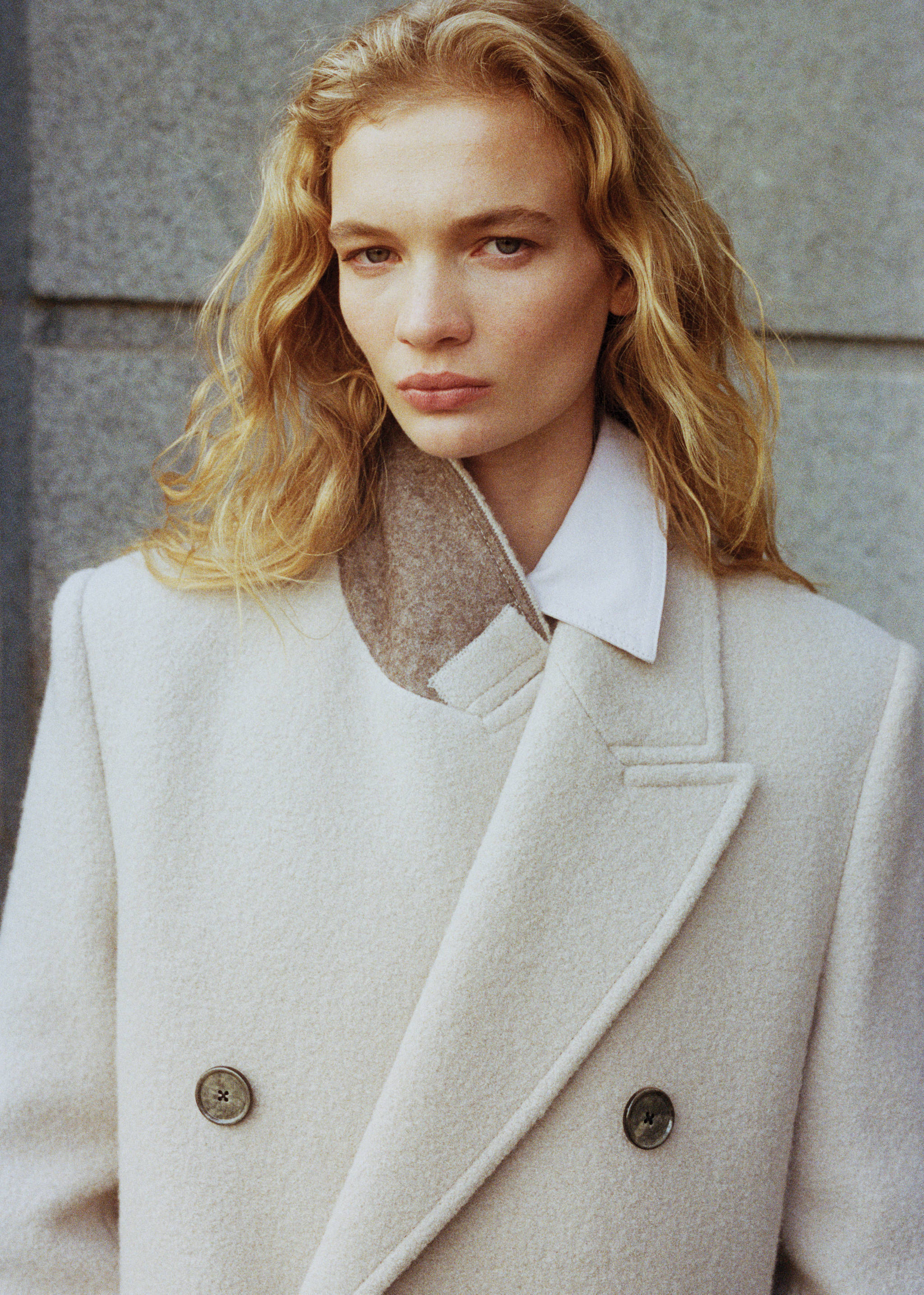 Structured virgin wool coat - Details of the article 9