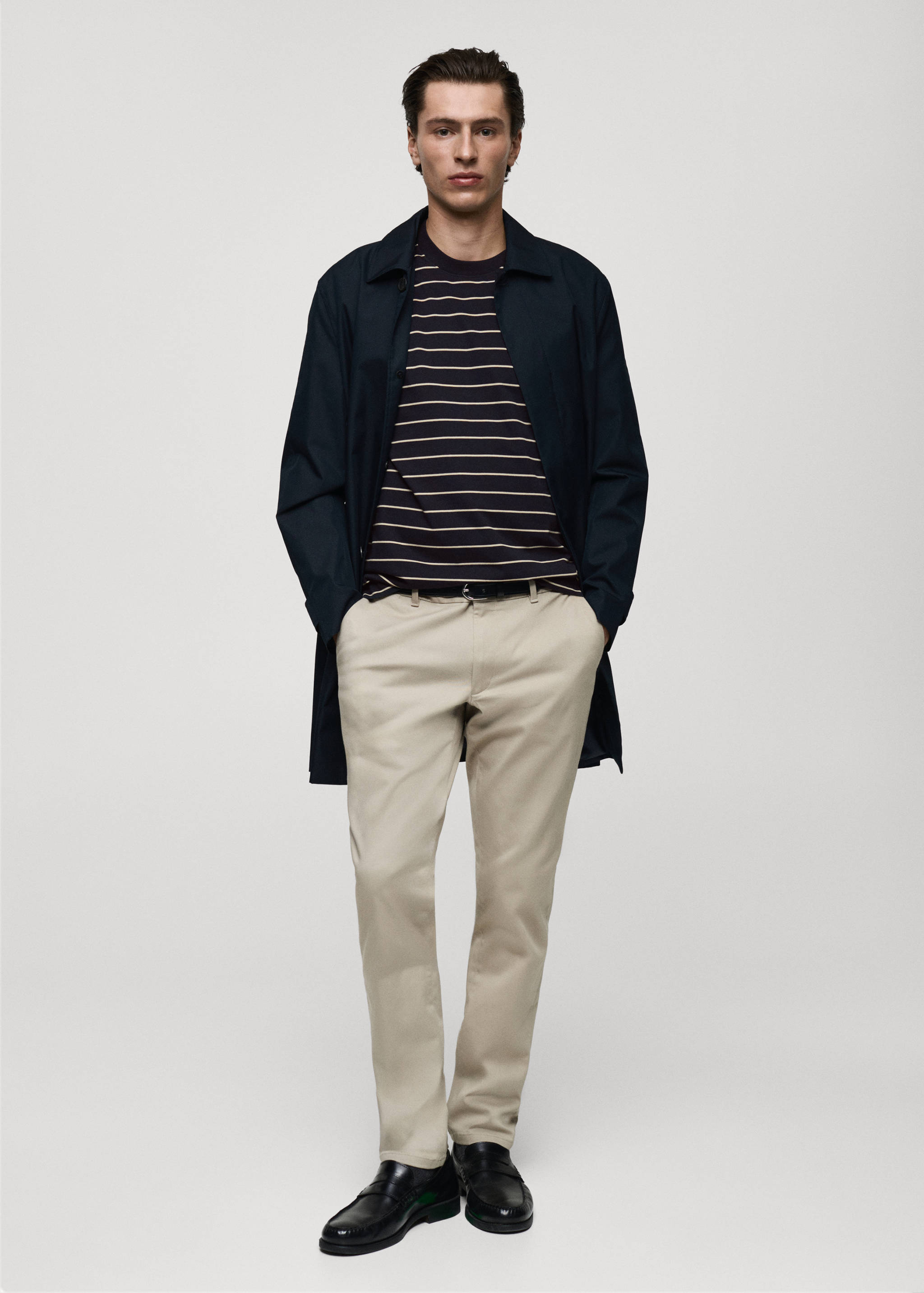 100% cotton striped t-shirt - General plane