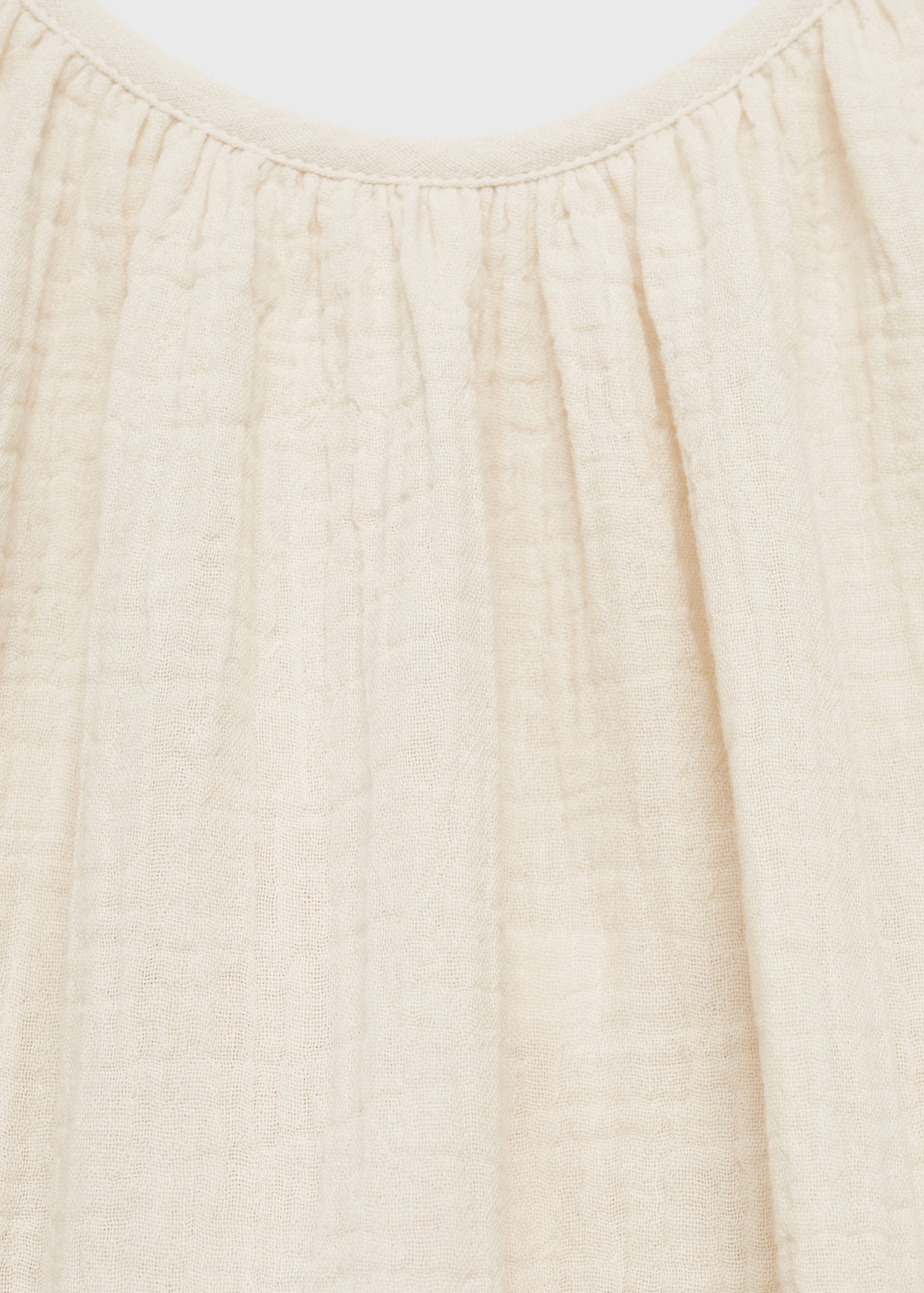 Plain cotton spaghetti-strap pyjama top - Details of the article 0