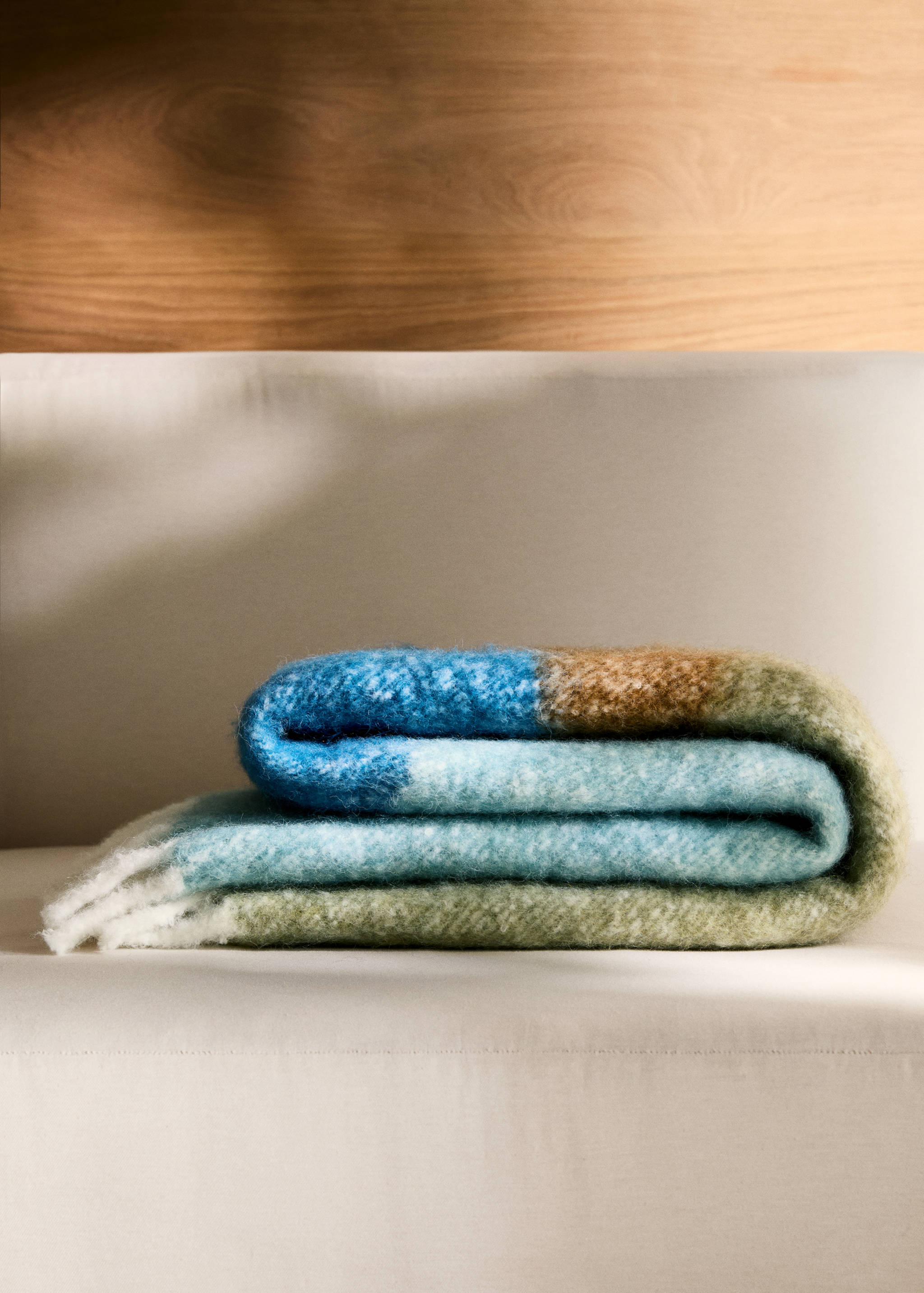 Couverture rayures multicolores - Plan général