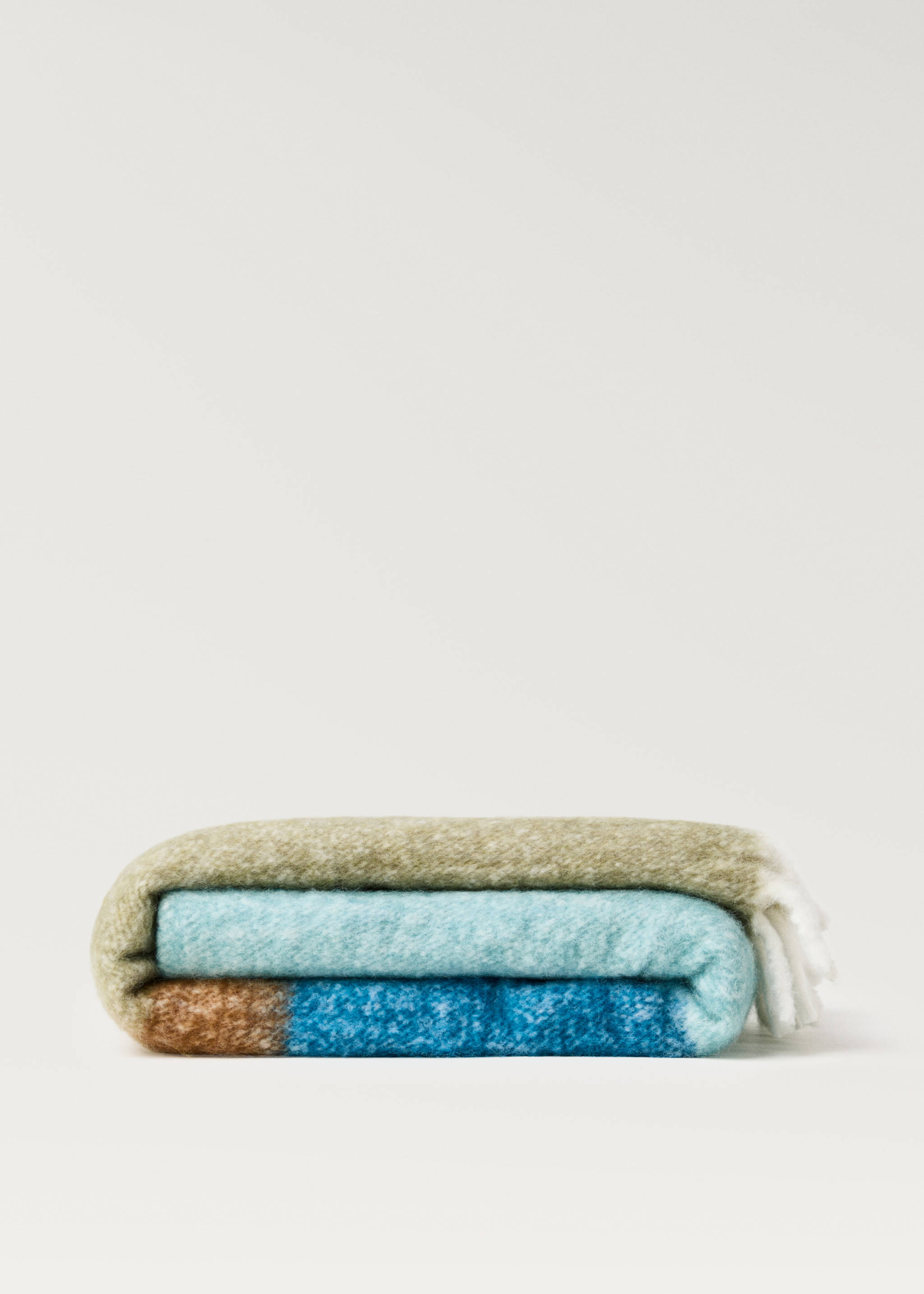 Couverture rayures multicolores - Article sans modèle