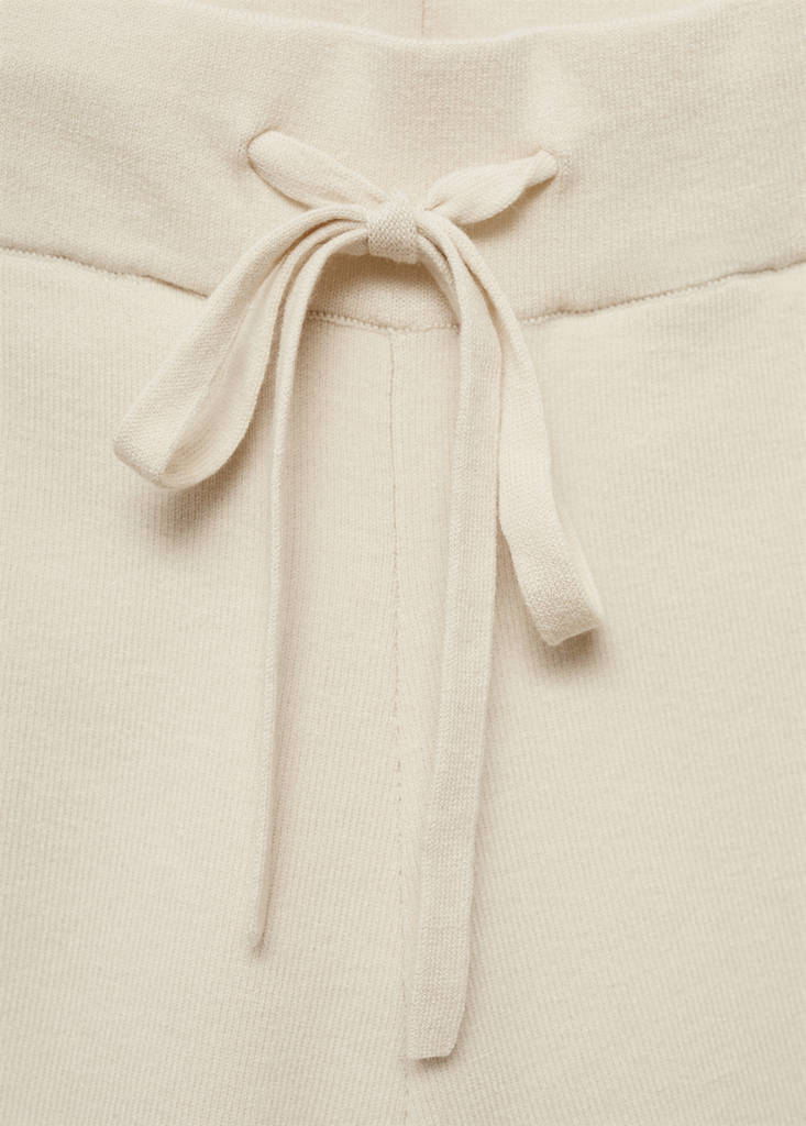 Ribbed knitted shorts — Light/Pastel Grey