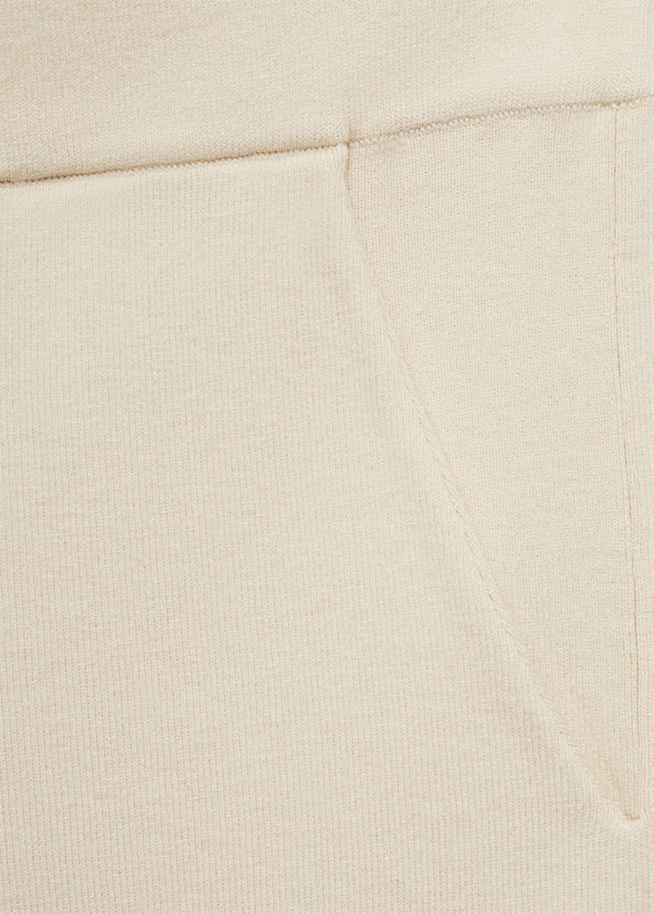 Ribbed knitted shorts — Light/Pastel Grey