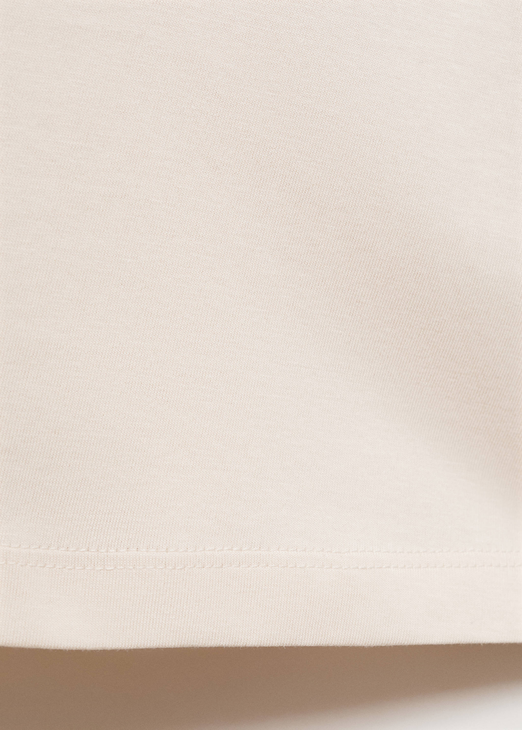 Plain cotton nightgown with straps - Details of the article 0