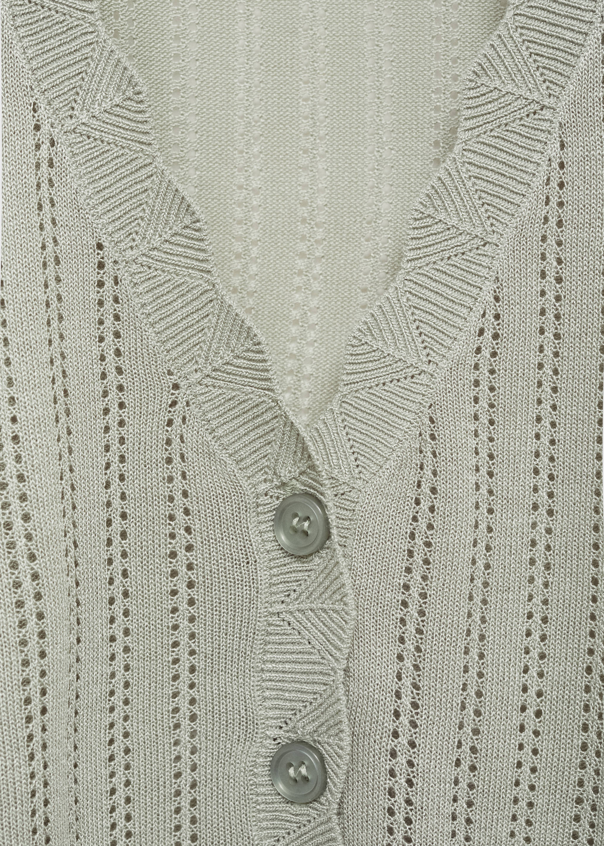 Pajama cardigan with lace detail - Details of the article 8