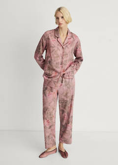 Tropical-print pyjama shirt — Medium Pink 2