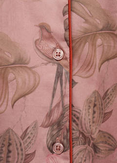 Tropical-print pyjama shirt — Medium Pink 9