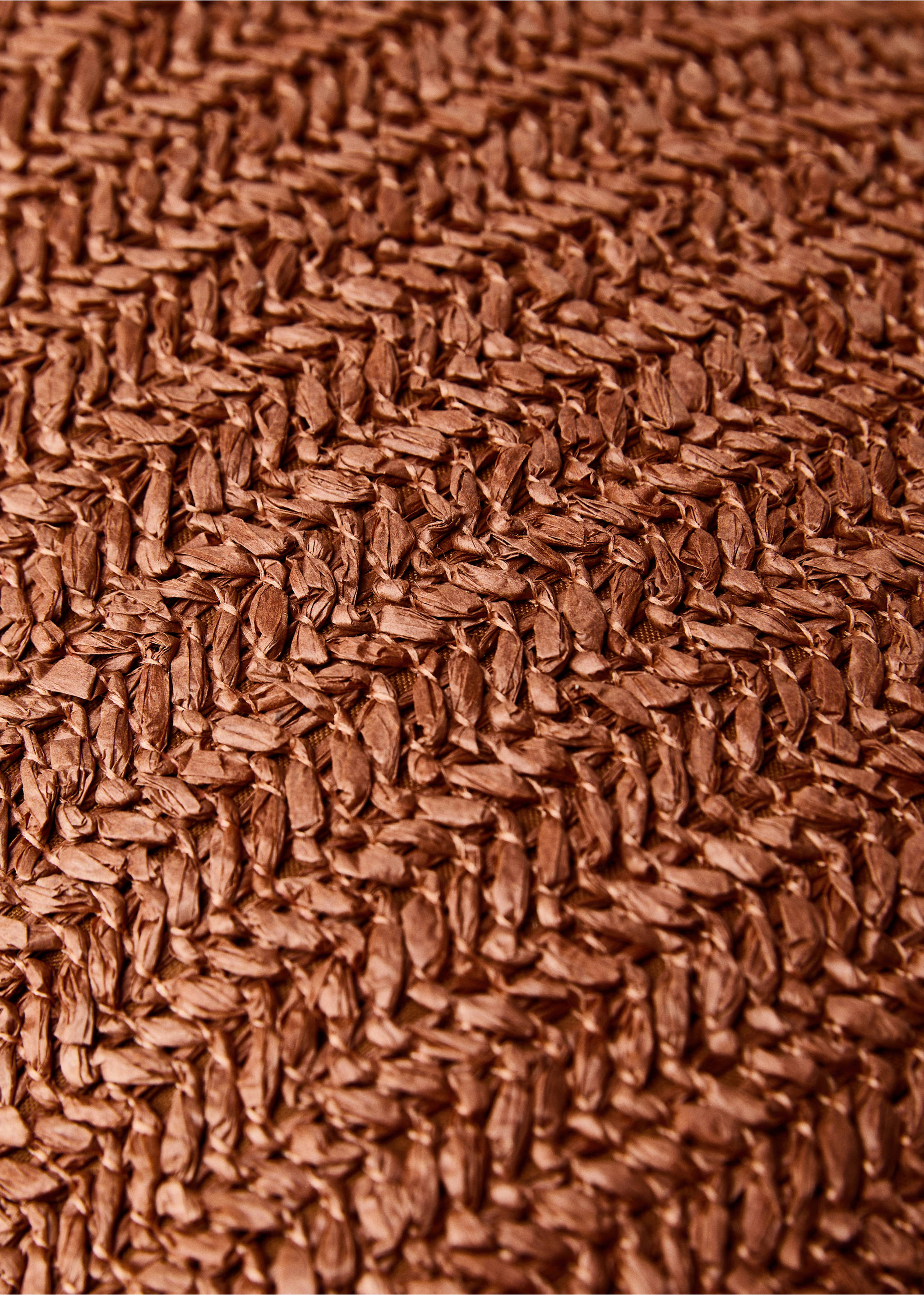 Funda coixí disseny trenat 30x50 cm - Detall de l'article 3, Vermell ataronjat. Ref: 87082927-00.