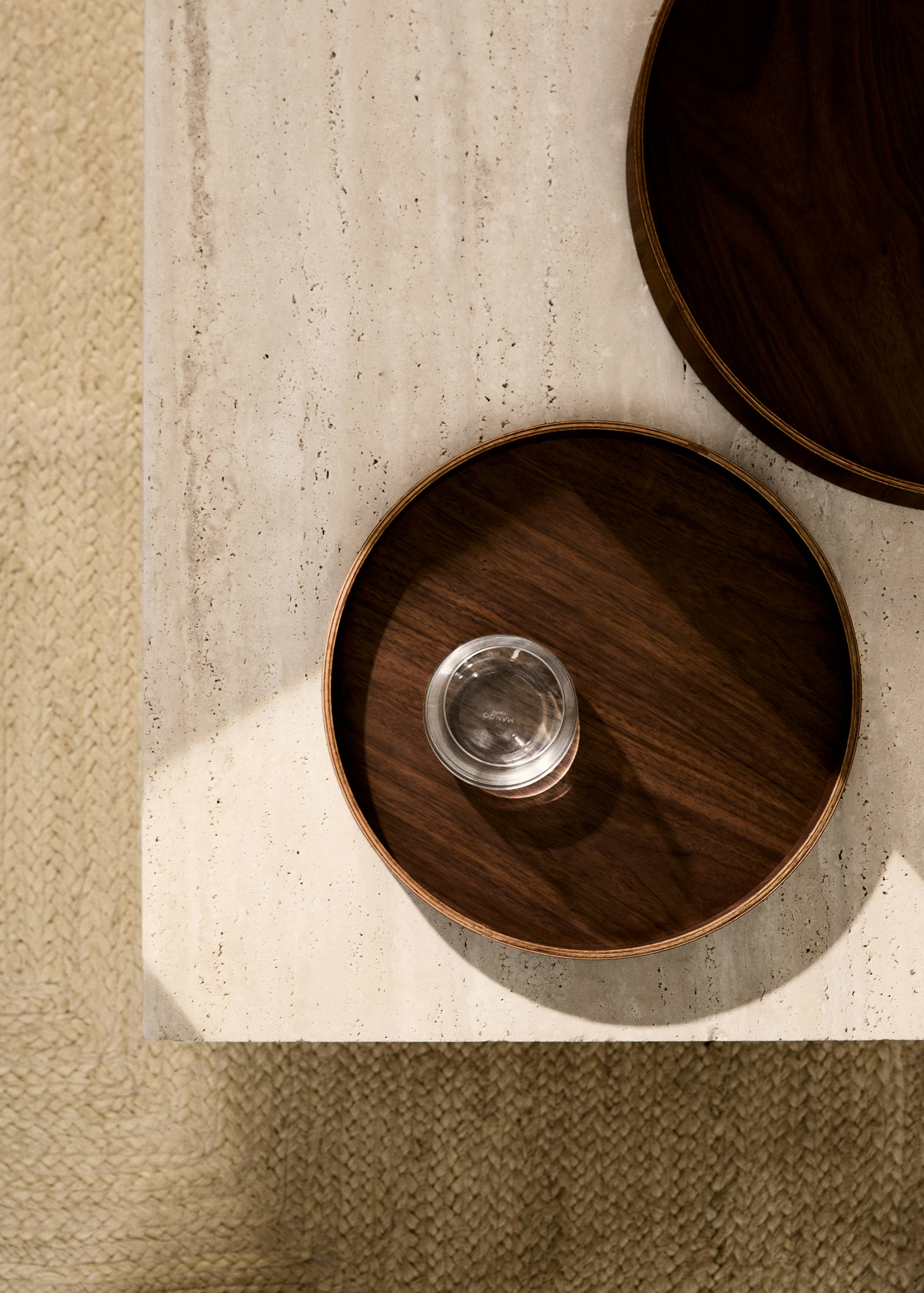 Okrągła taca drewniana średni rozmiar - Plan ogólny