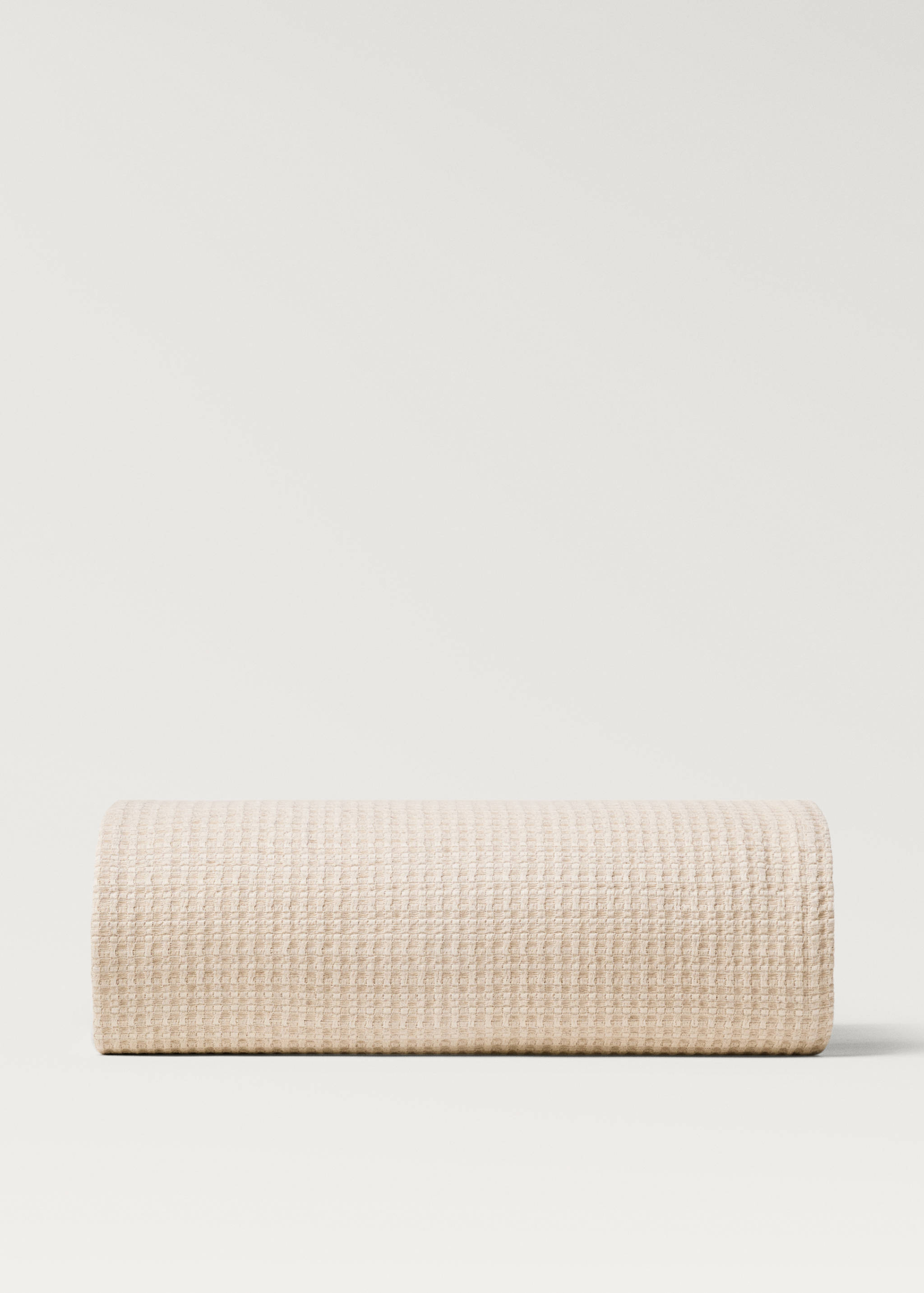 Cuvertură din in și bumbac texturată pentru pat de 130/150 cm - Articol fără model