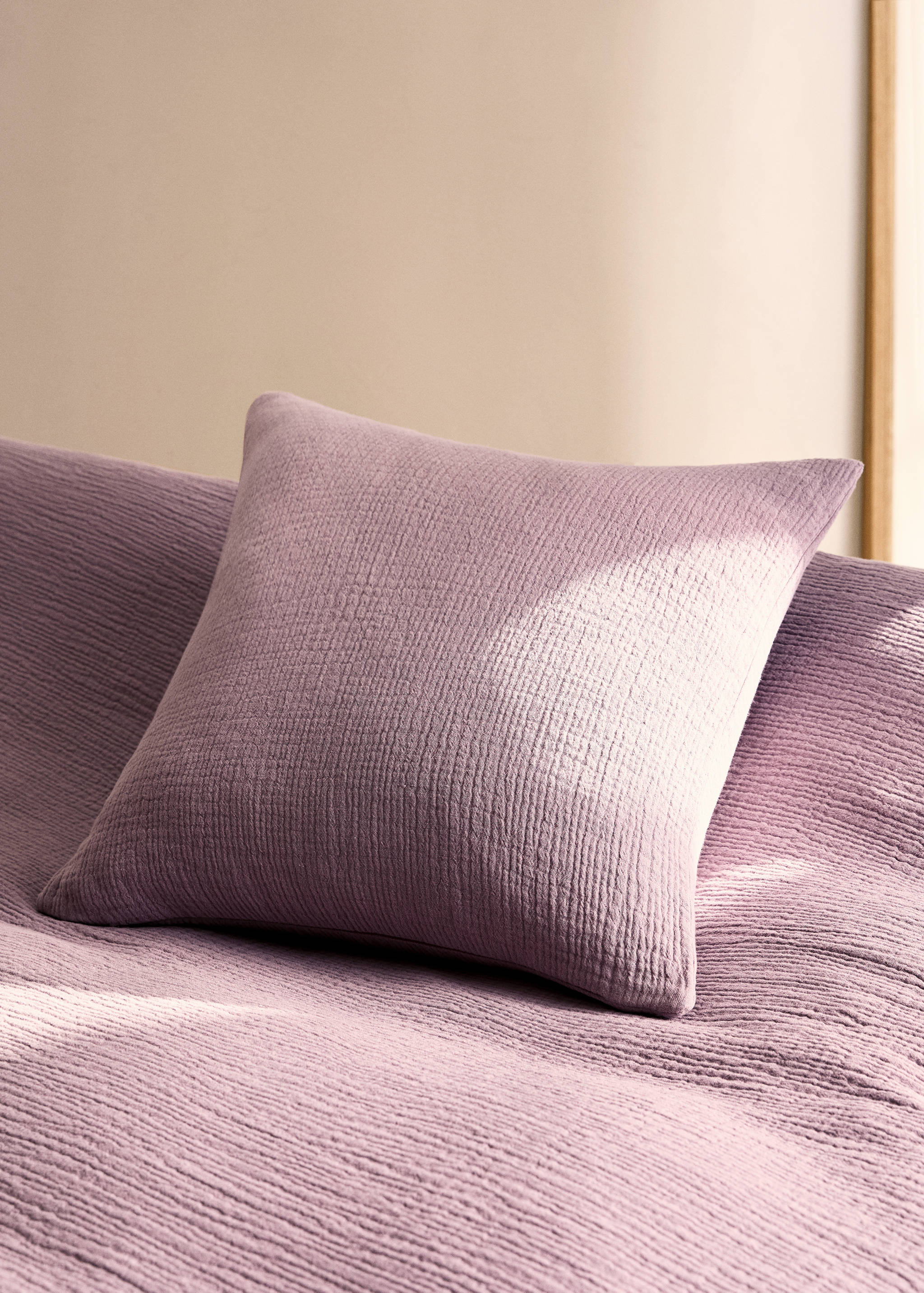 Husă de pernă din muselină de bumbac, 50x50 cm - Plan general