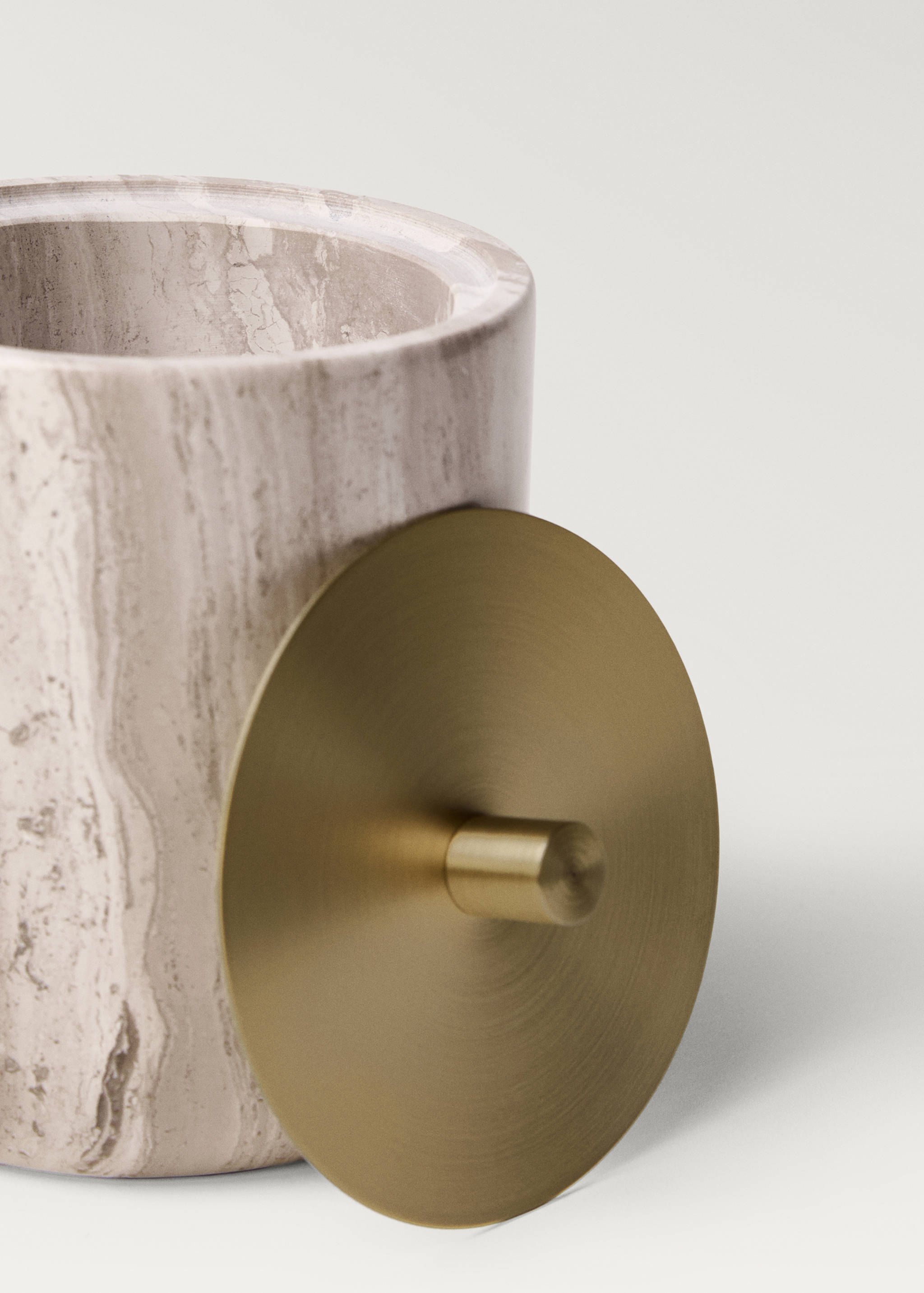 Marmordose für das Badezimmer mit Metalldeckel - Detail des Artikels 1