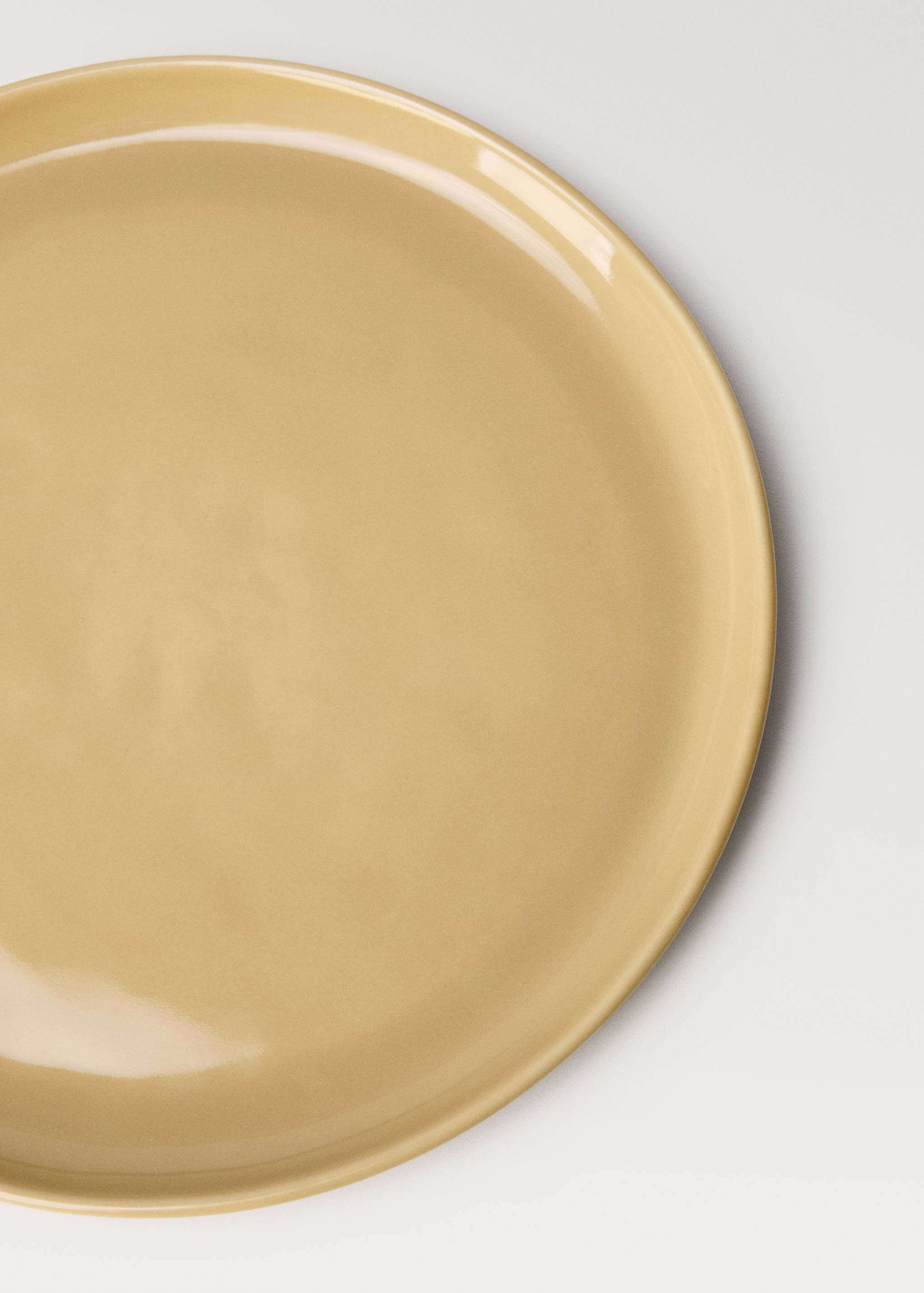 Flat tallrik i stengods med enkel design - Detaljer om artikeln 1