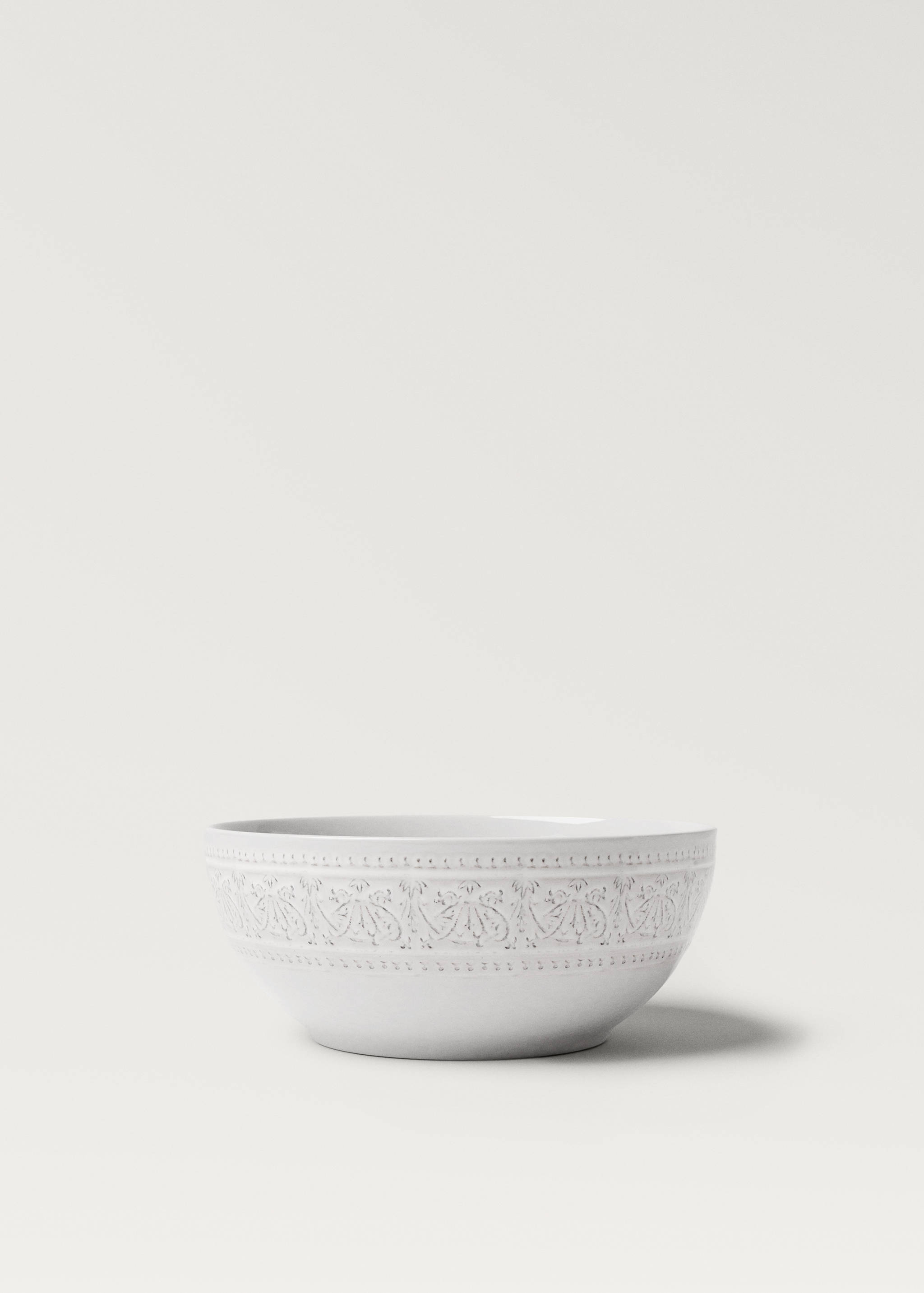 Steingut-Salatschüssel mit Bordüre - Artikel ohne Model