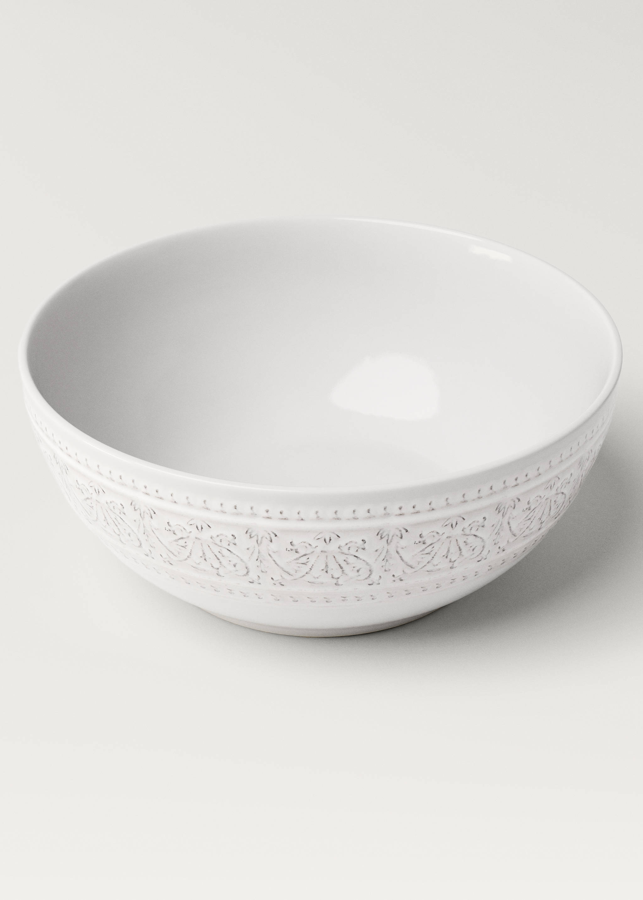 Steingut-Salatschüssel mit Bordüre - Detail des Artikels 1