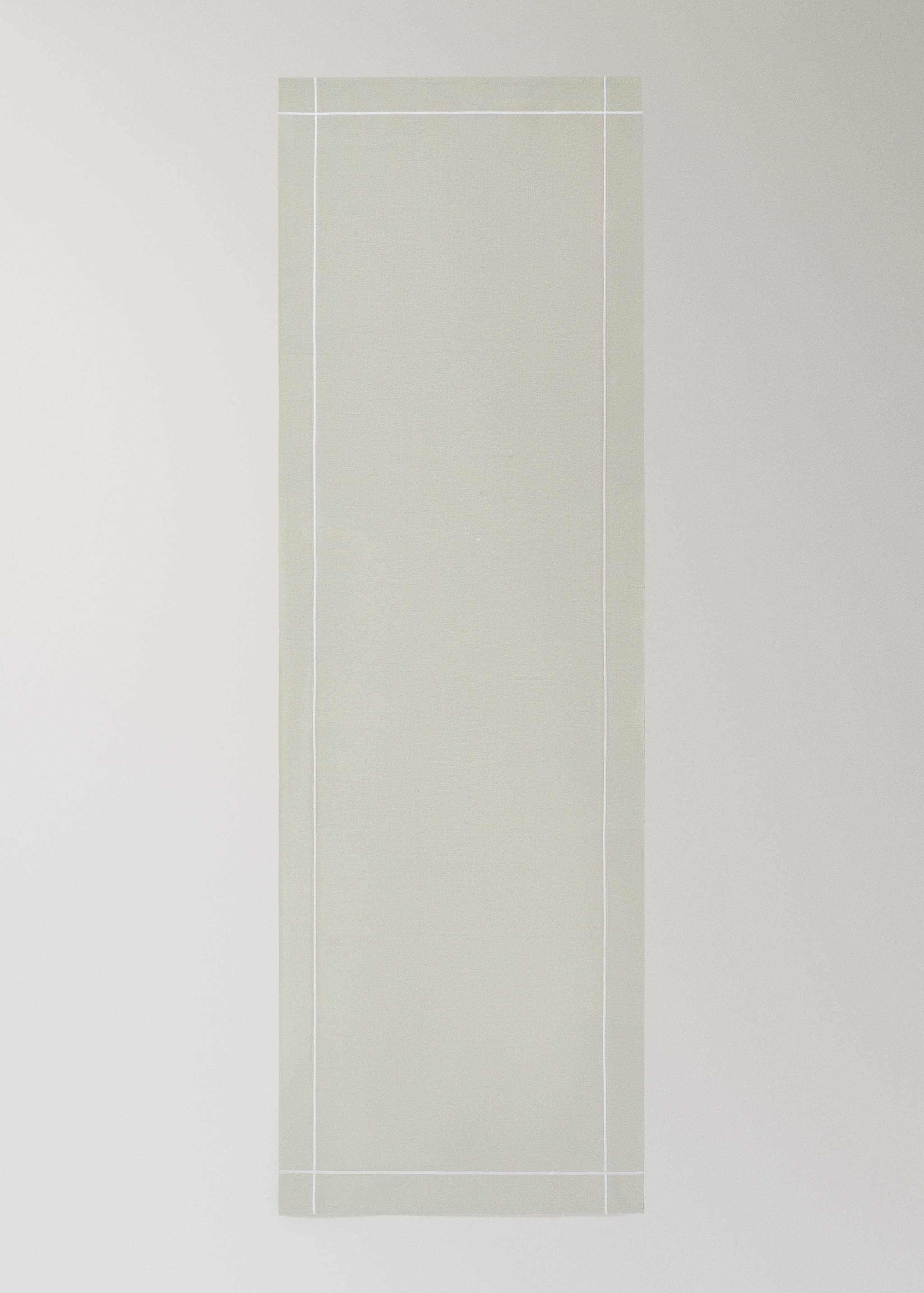 Τραβέρσα τραπεζιού από βαμβάκι με κεντητό φεστόνι - Λεπτομέρεια του προϊόντος 2