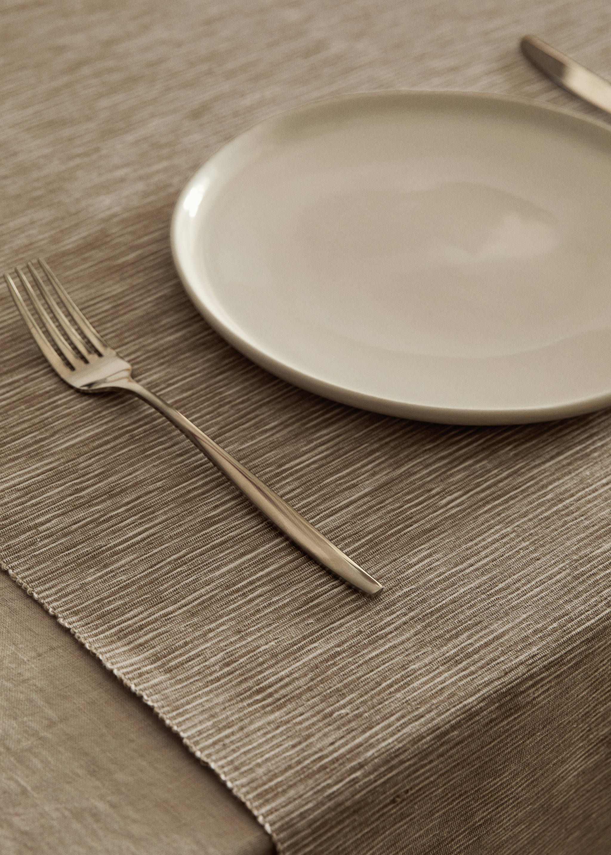 Melange katoenen tafelloper van getint garen - Detail van het artikel 7