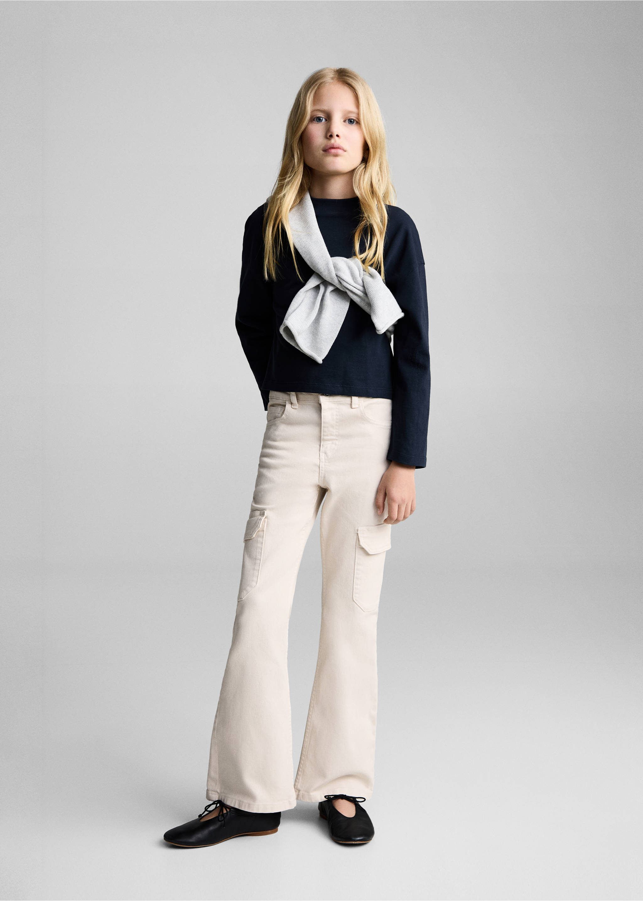 Jean cargo flare - Plan général, Sable. Ref: 87083269-00.