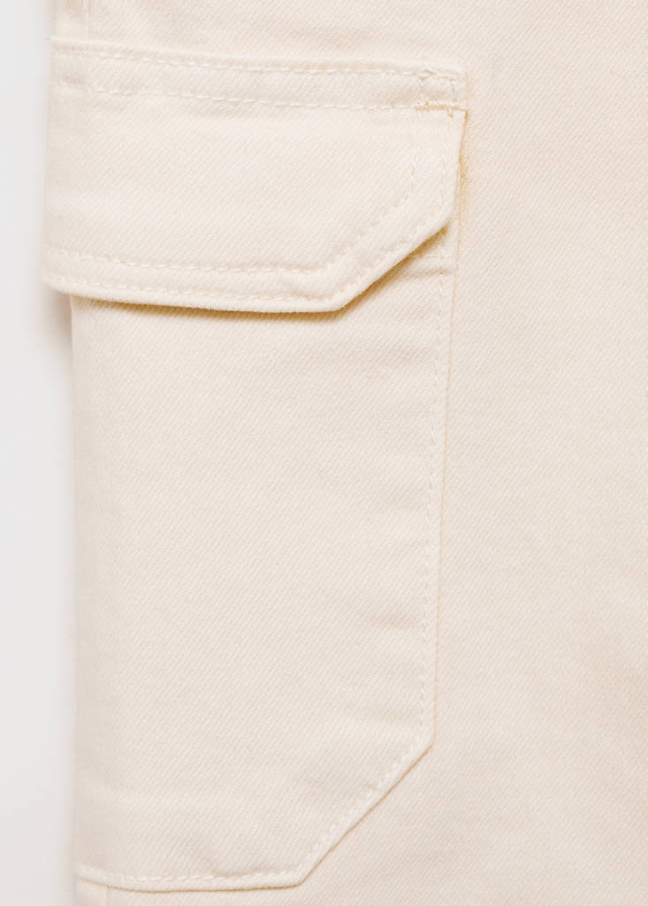 Flared cargo jeans — Sand