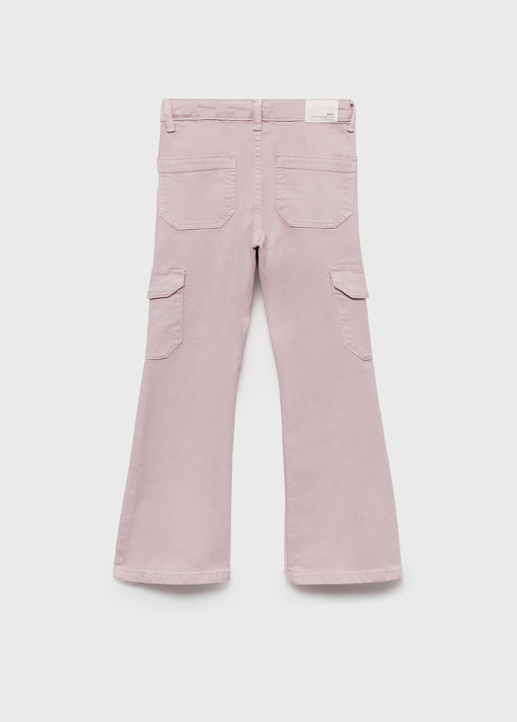 Flared cargo jeans — Light/Pastel Purple