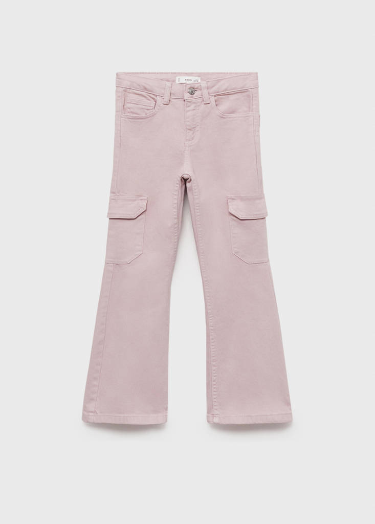 Flared cargo jeans — Light/Pastel Purple