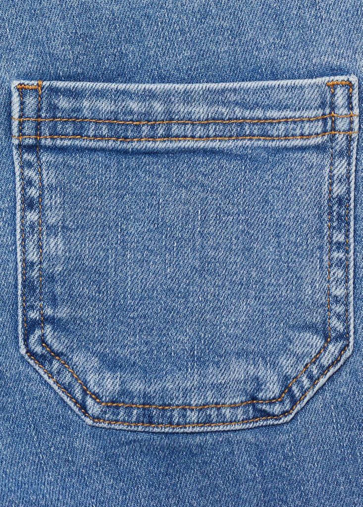 Flared cargo jeans — Medium Blue