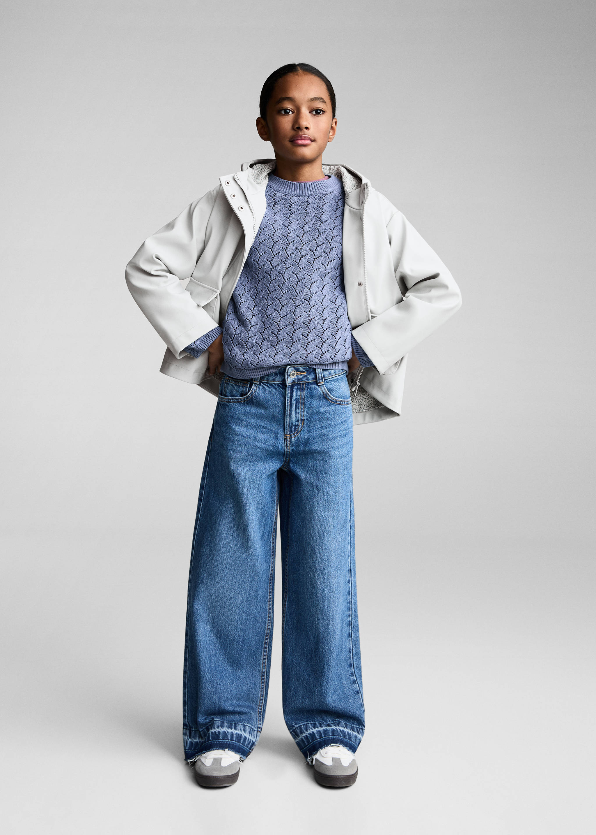 Quilted hooded parka - General plane