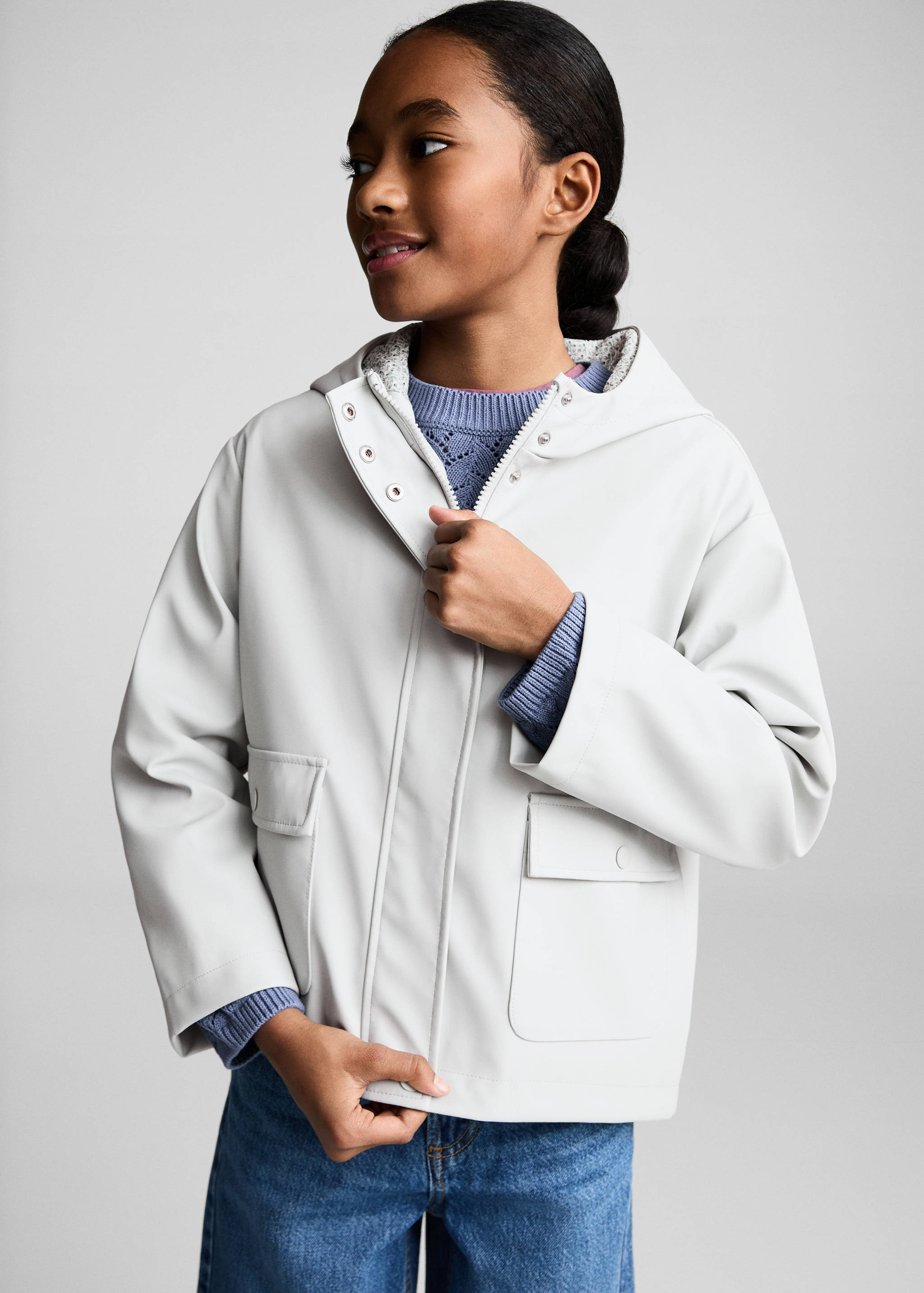 Quilted hooded parka - Medium plane