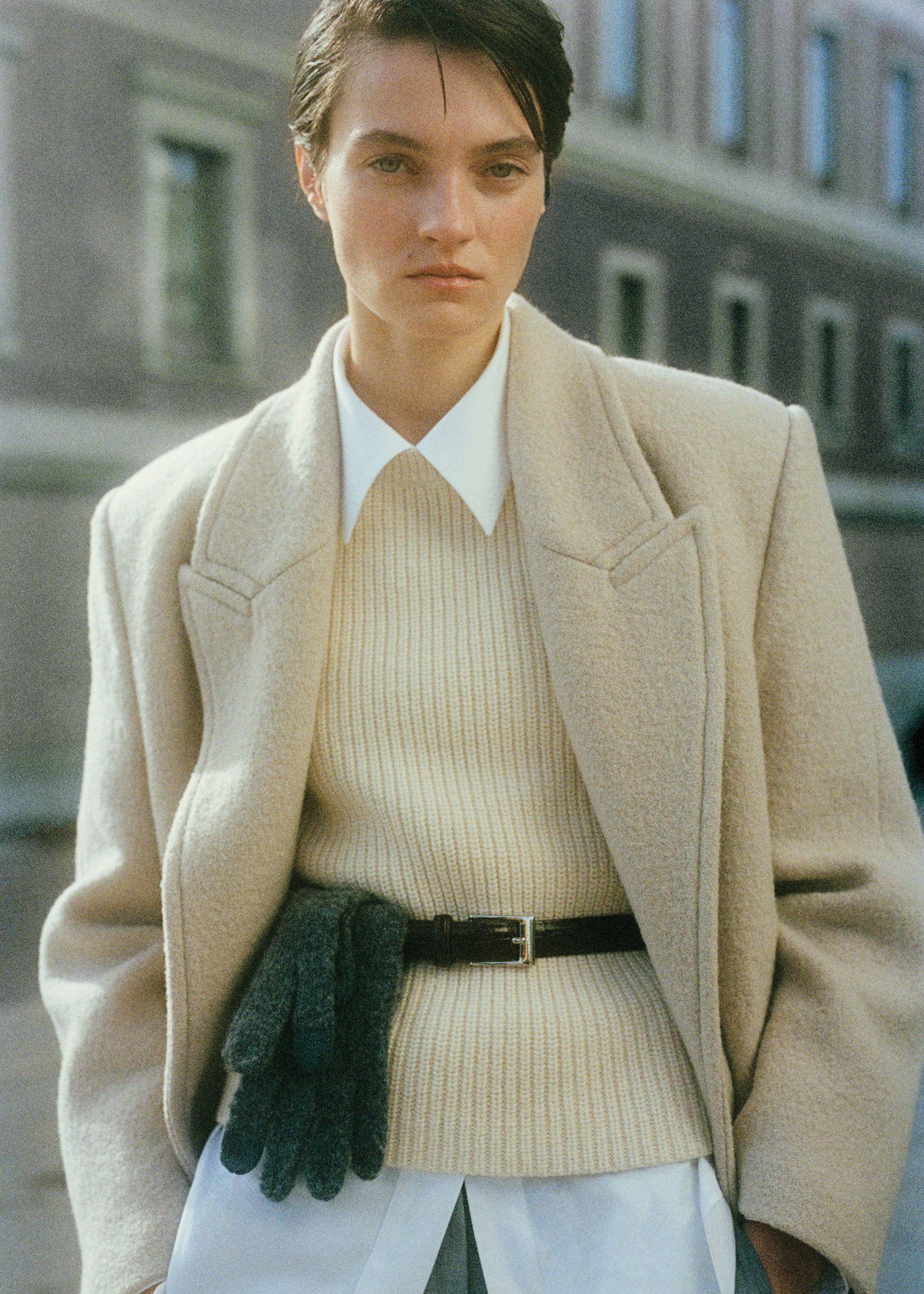 Geribde top van een wolblend - Detail van het artikel 9