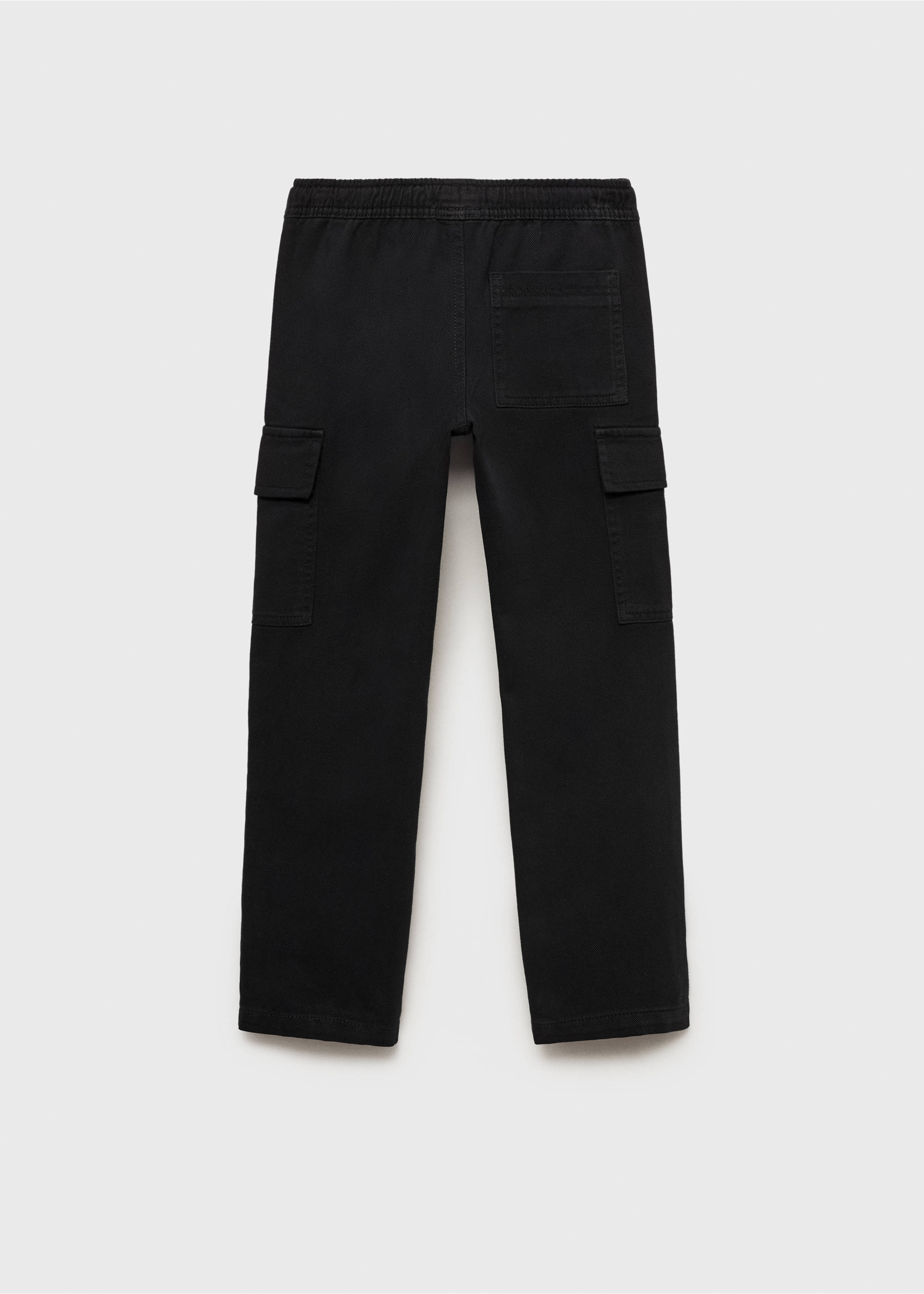 Pantalón recto cargo - Reverso del artículo, Negro. Ref: 87083272-00.