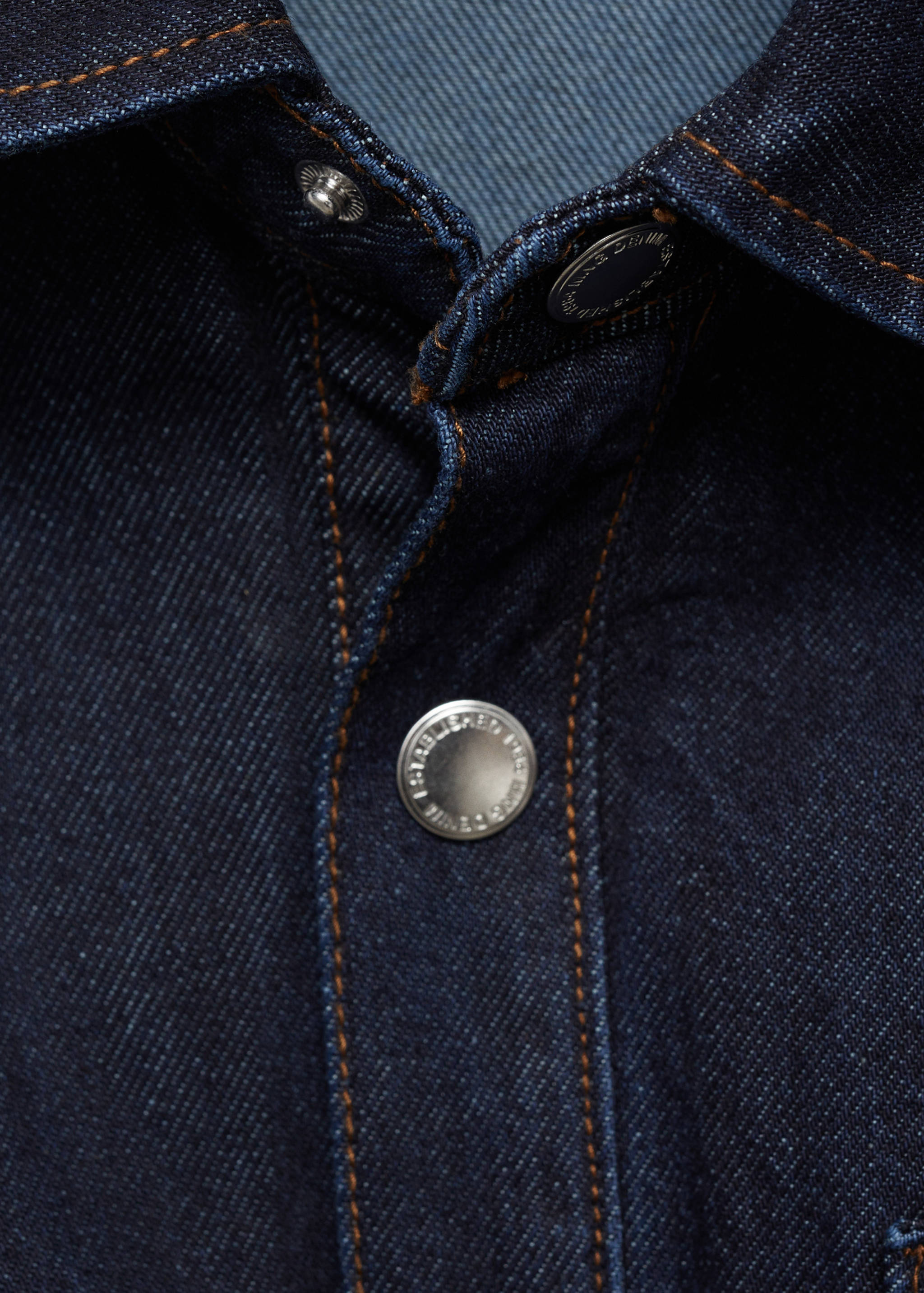 Rinse-wash denim jumpsuit with belt - Details of the article 0