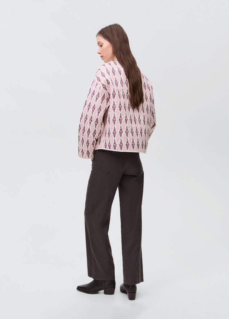 Quilted cotton jacket — Pastel Pink