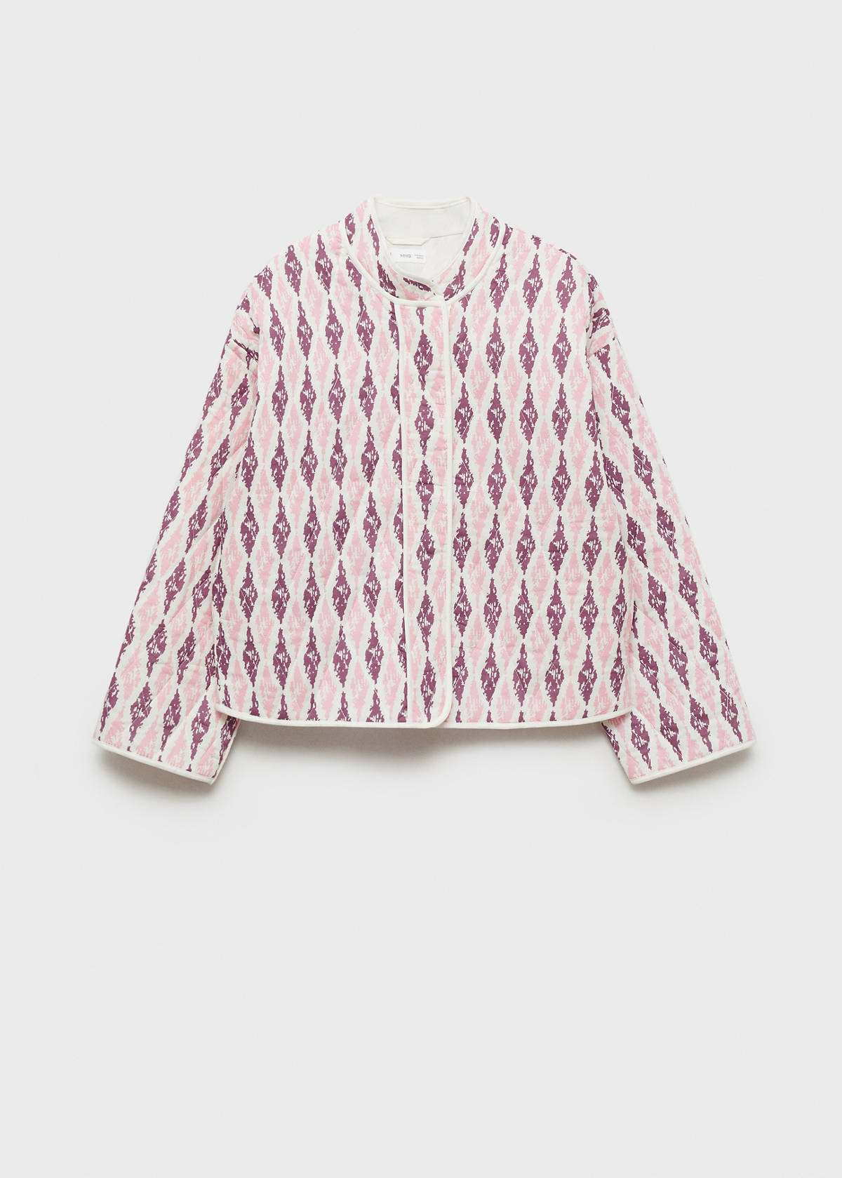 Quilted cotton jacket — Pastel Pink