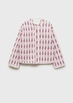 Quilted cotton jacket — Pastel Pink 4