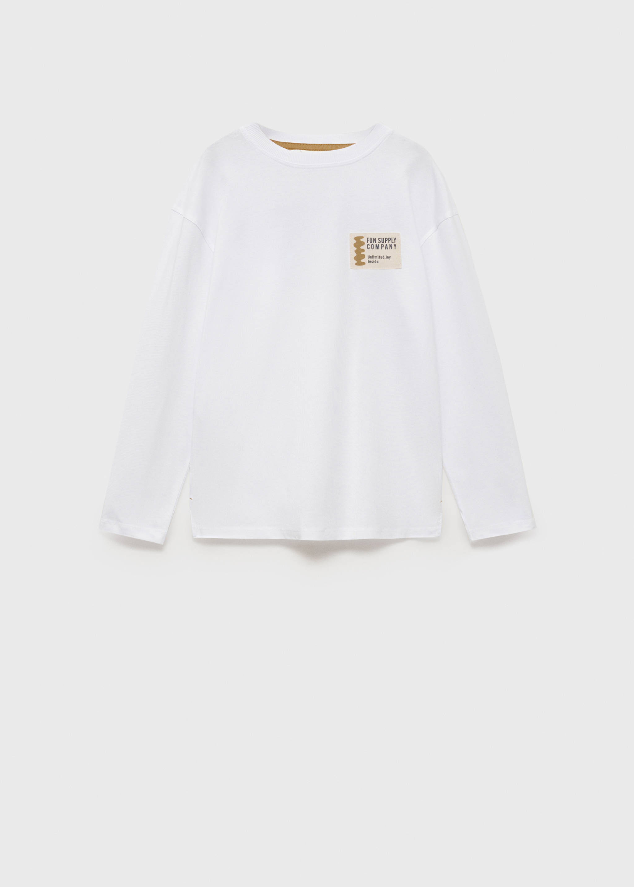 تيشرت قطني ممزوج مطبوع - منتج دون نموذج