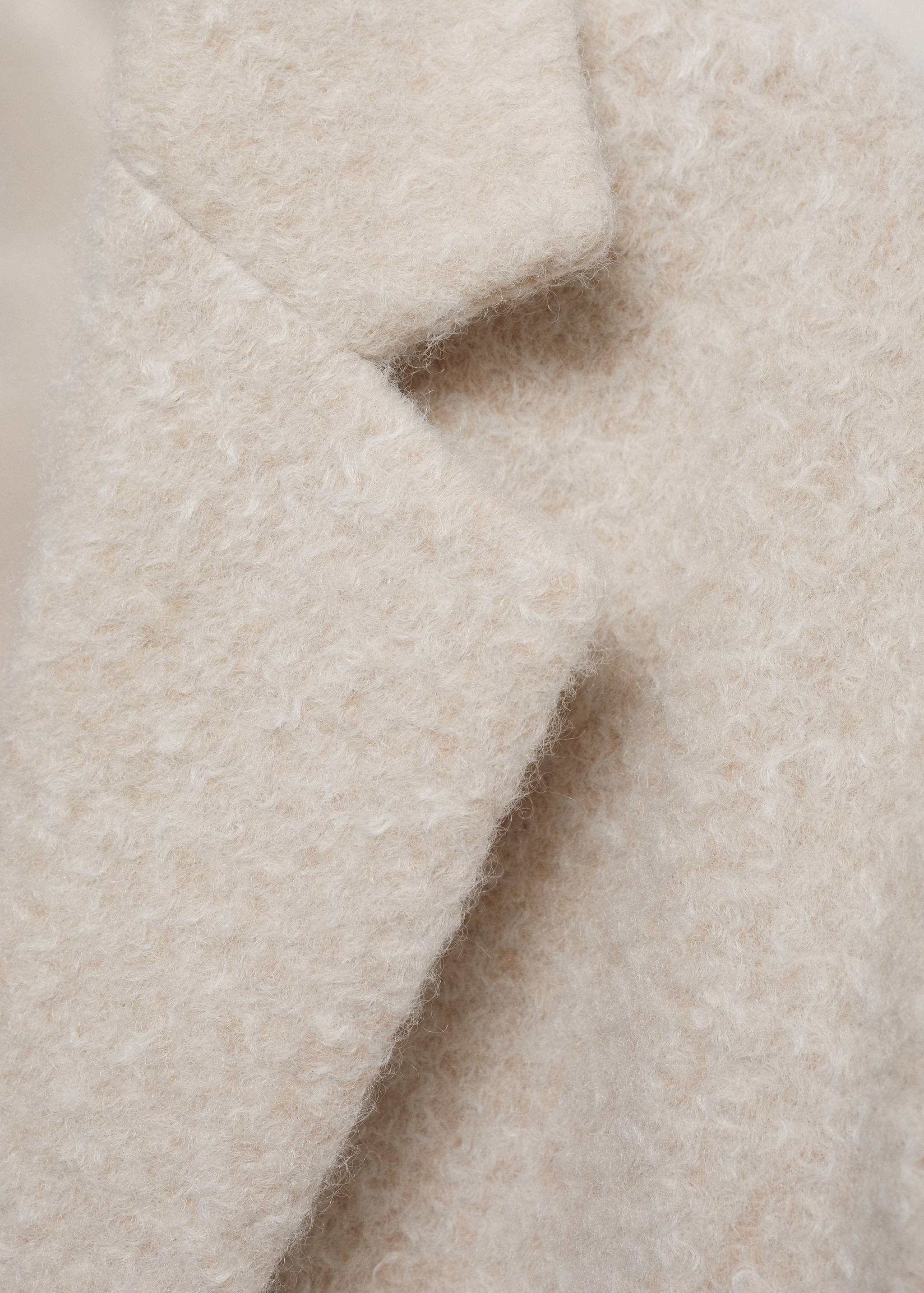 Oversized bouclé long coat - Details of the article 8