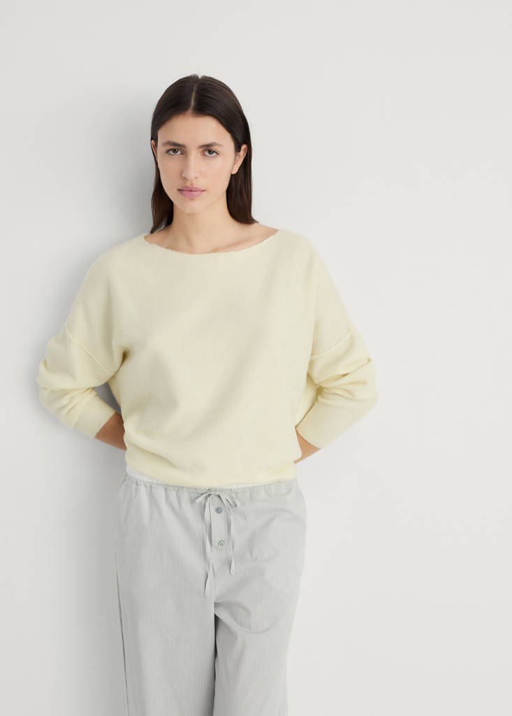 Oversize knit sweater — Vanilla