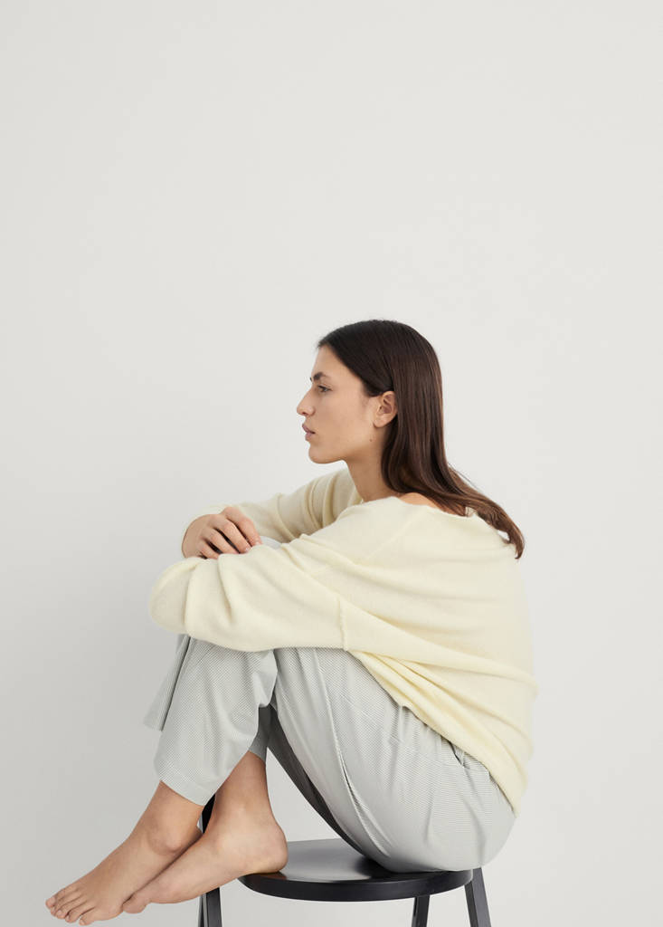 Oversize knit sweater — Vanilla