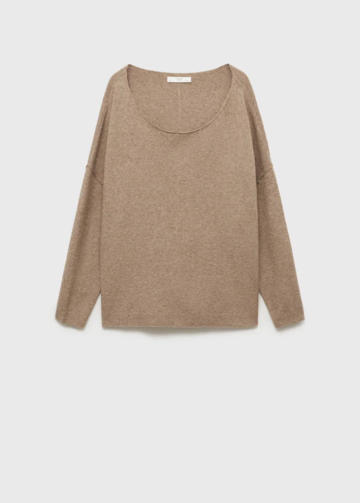Oversize knit sweater — Tobacco Brown