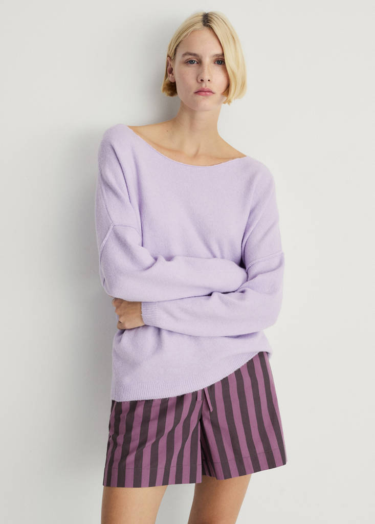 Oversize knit sweater — Lavender