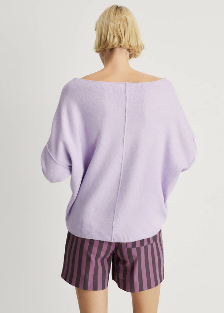 Oversize knit sweater — Lavender