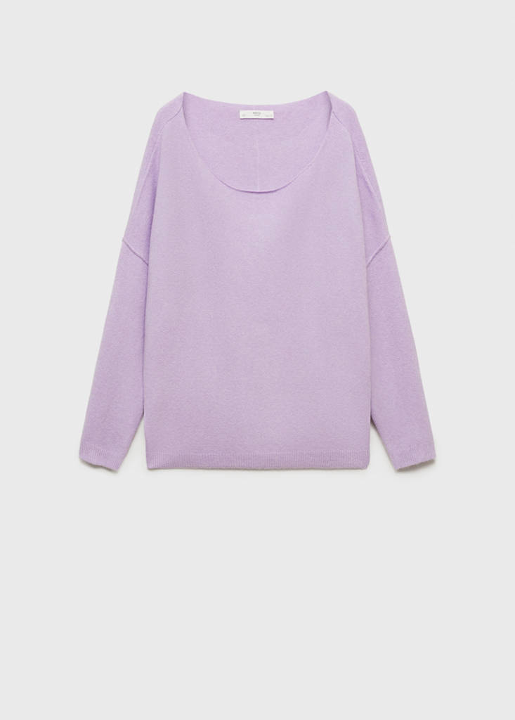 Oversize knit sweater — Lavender
