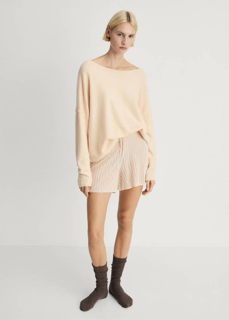 Oversize knit sweater — Light Pink