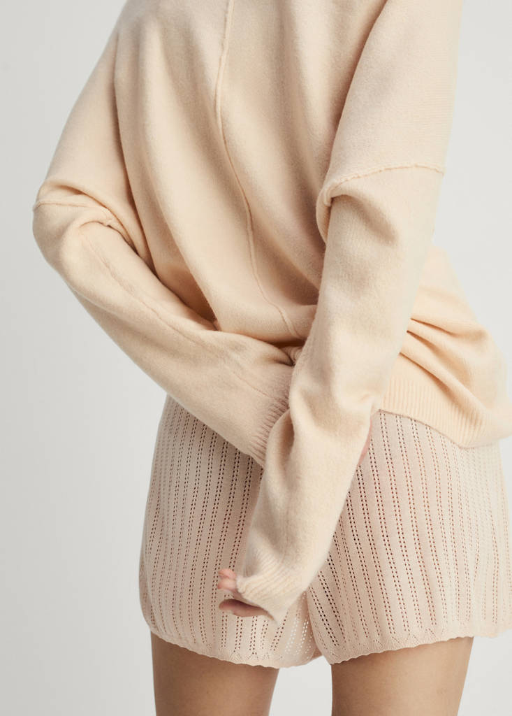 Oversize knit sweater — Light Pink