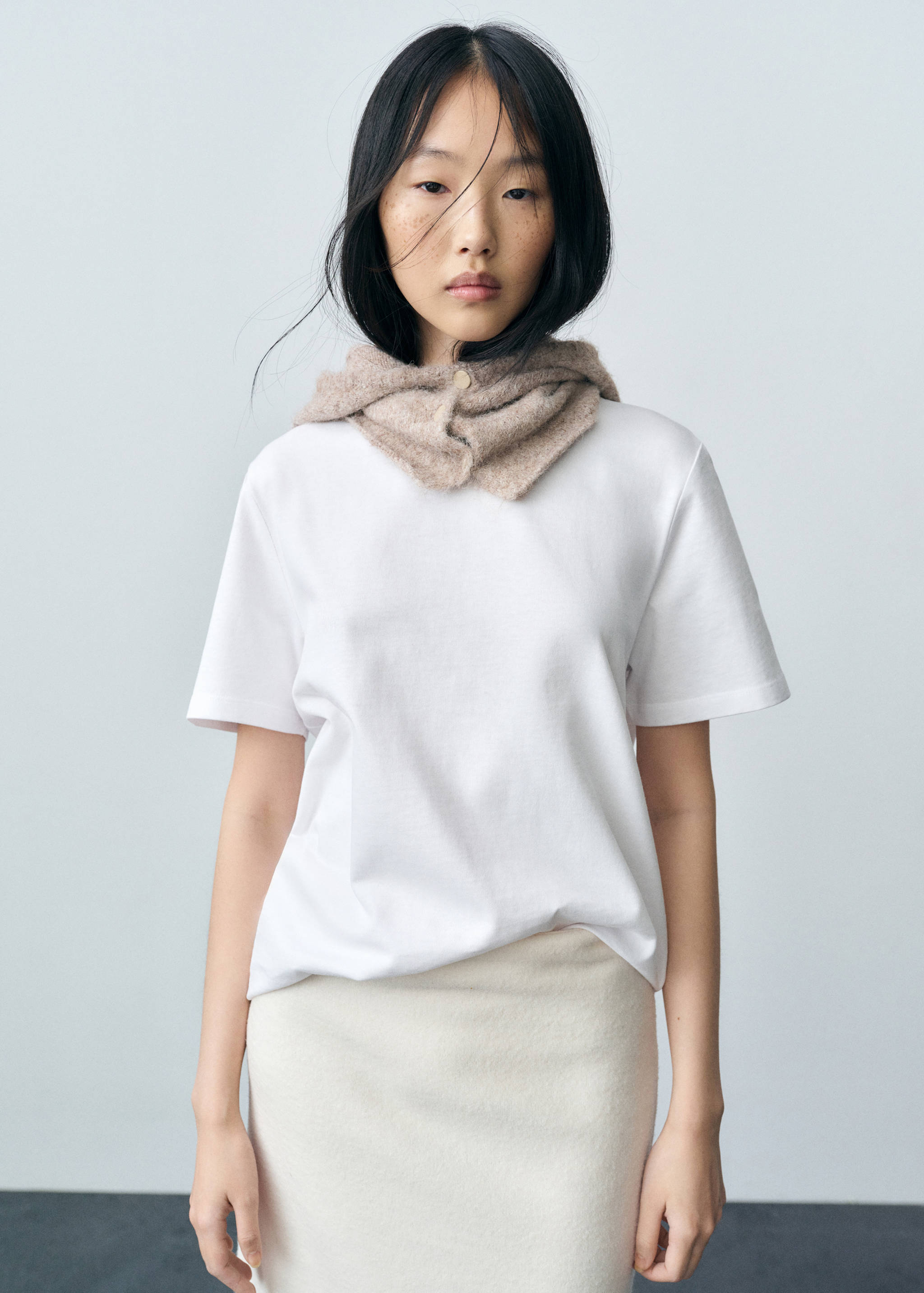 T-shirt coton manches courtes - Plan moyen