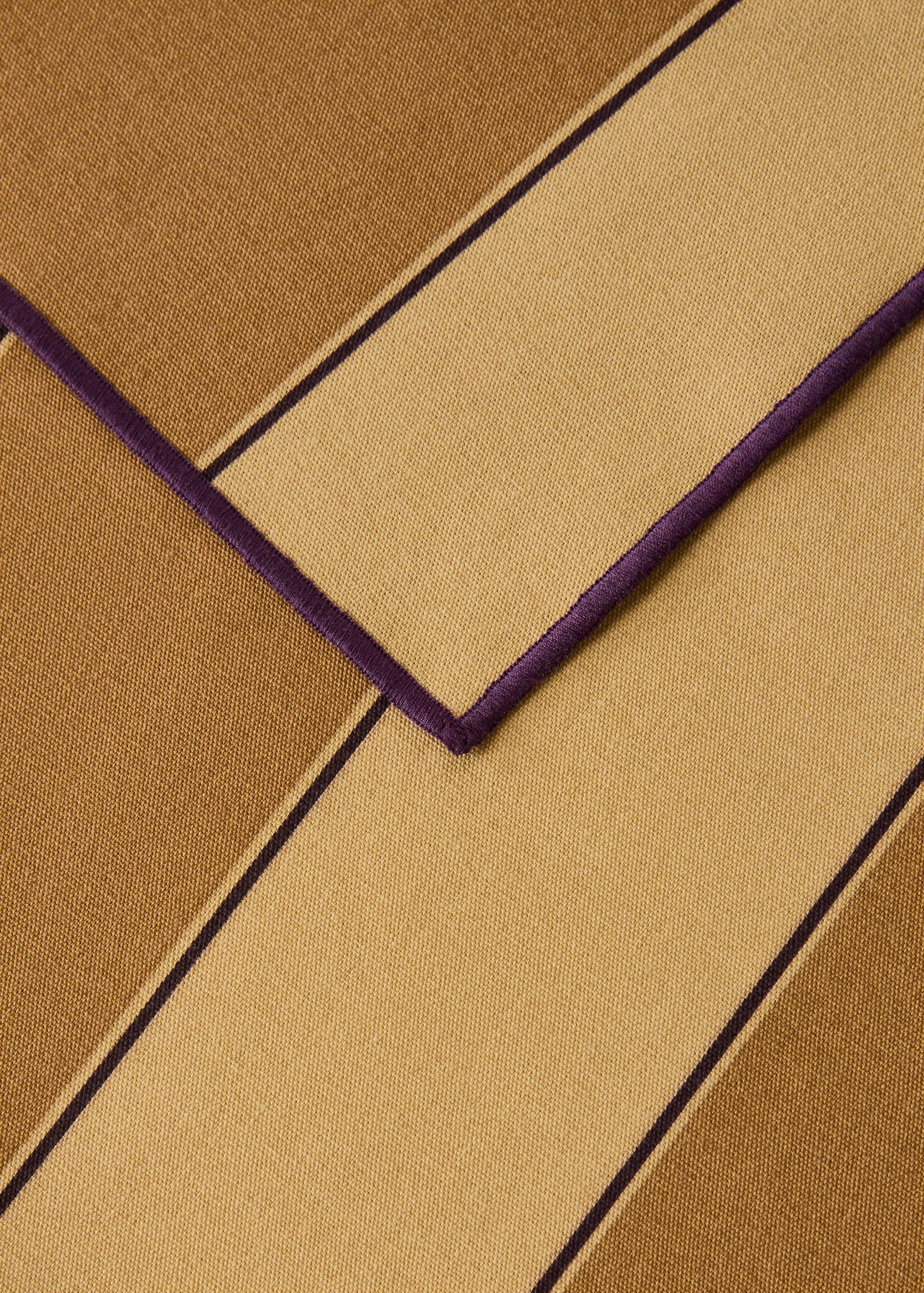 Harzbeschichtete Baumwoll-Tischsets mit Streifen - Detail des Artikels 2