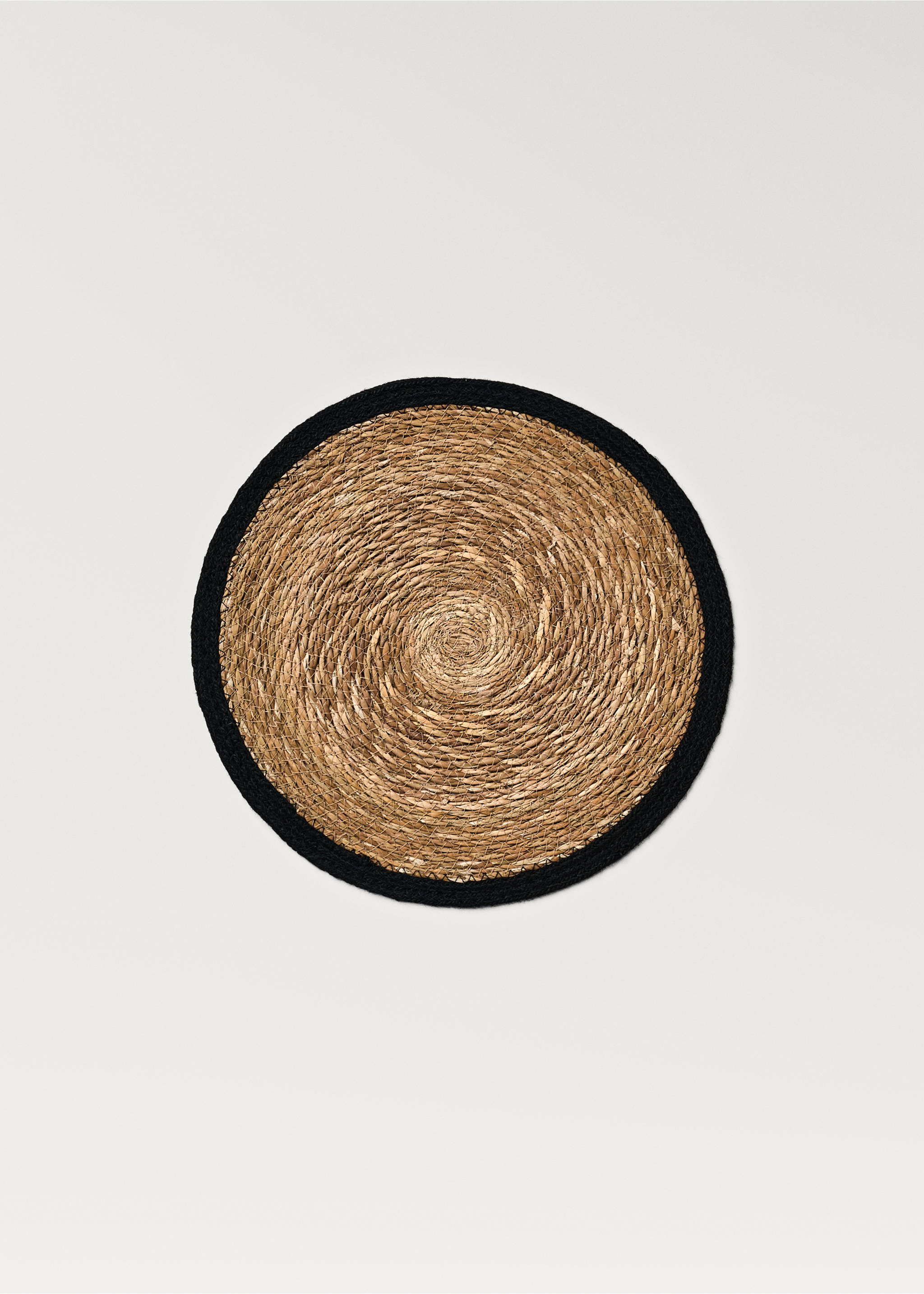 Natural fibre braided placemat - Article without model, Brown. Ref: 87083297-00.