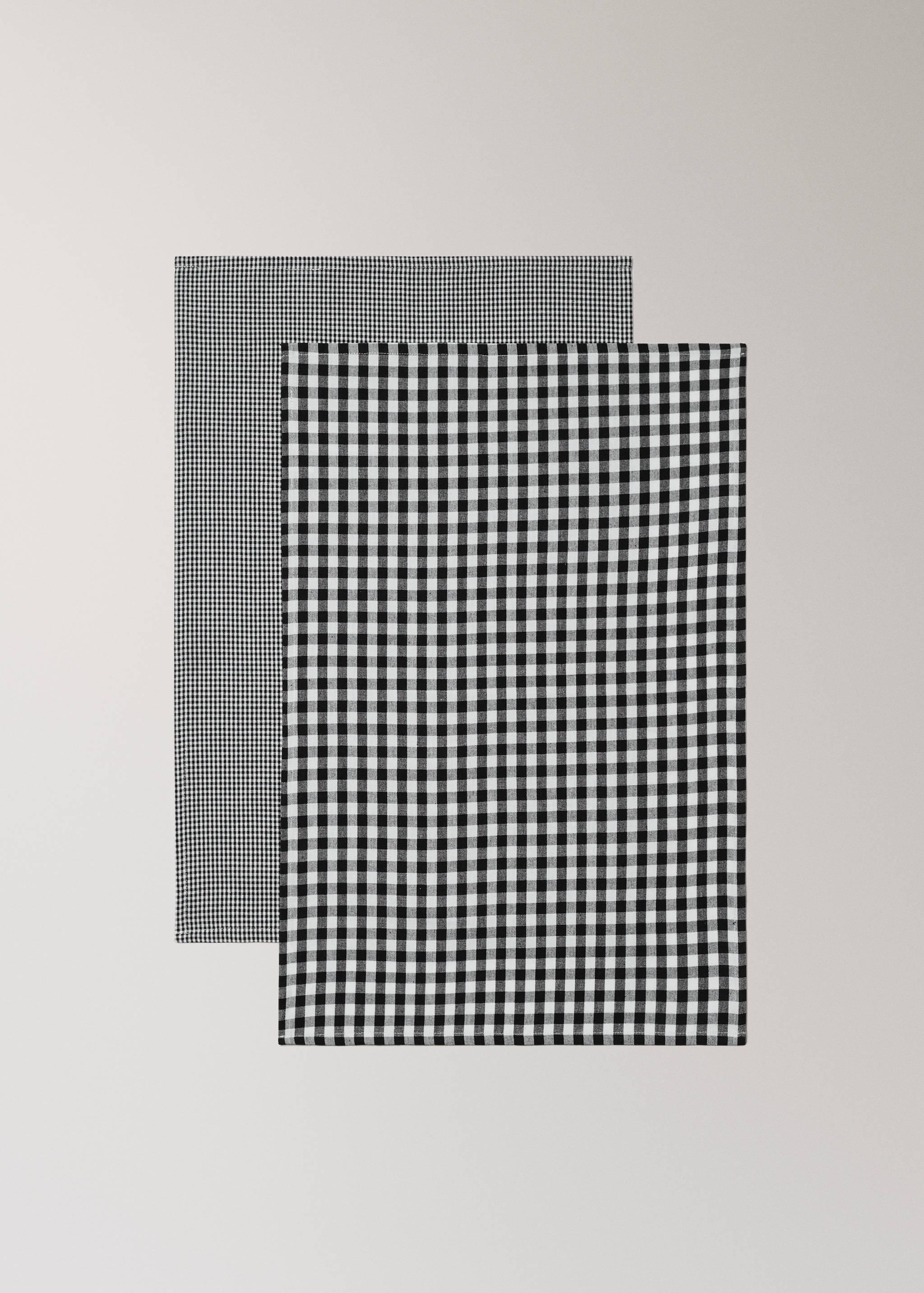 Cotton gingham checked kitchen towels - Details of the article 1