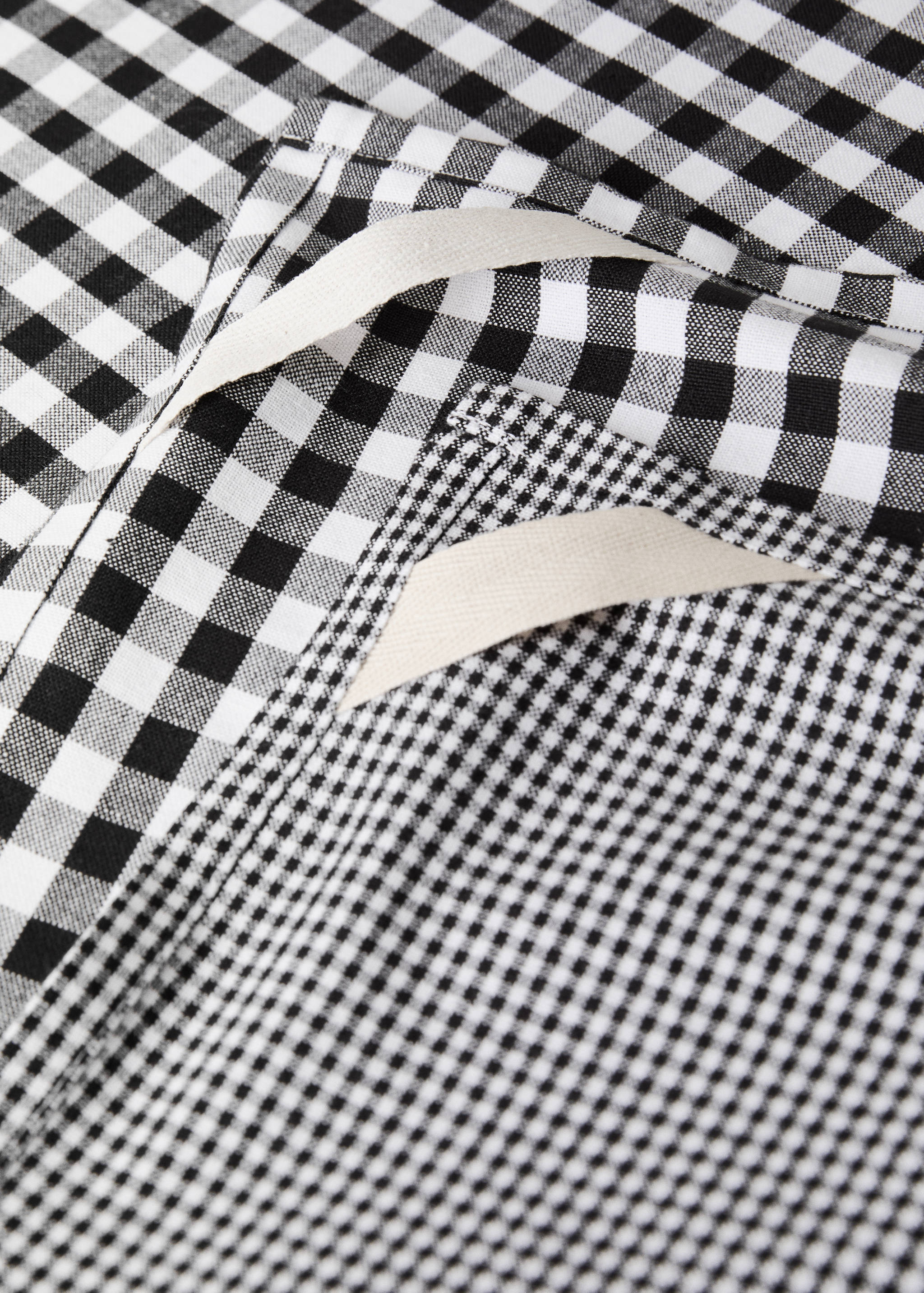 Cotton gingham checked kitchen towels - Details of the article 2