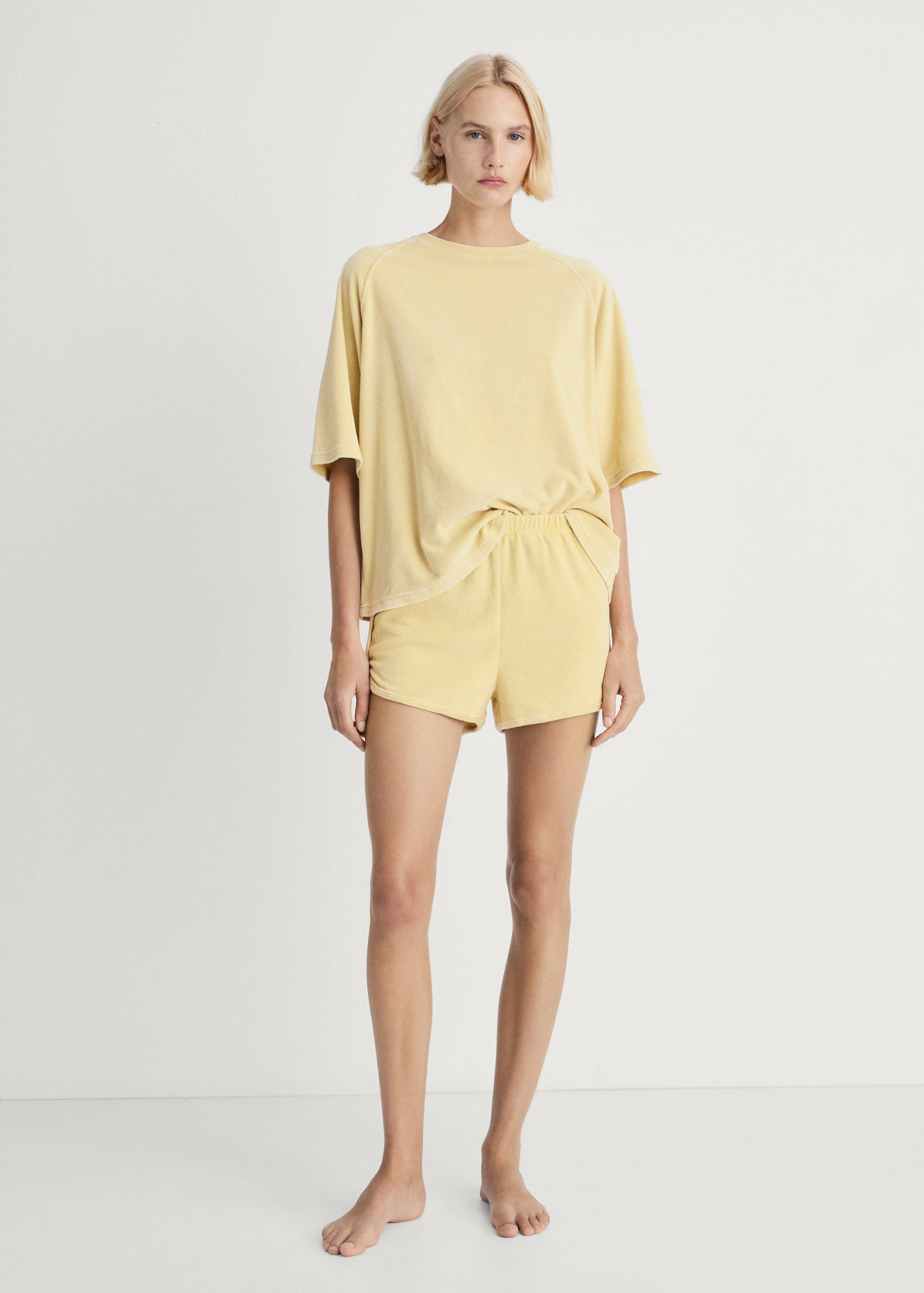Overdyed terry cotton t-shirt - General plane